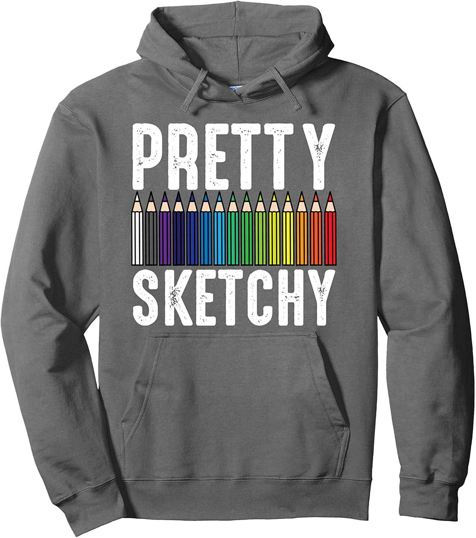 Pretty Sketchy Artist Graphic Hoodie