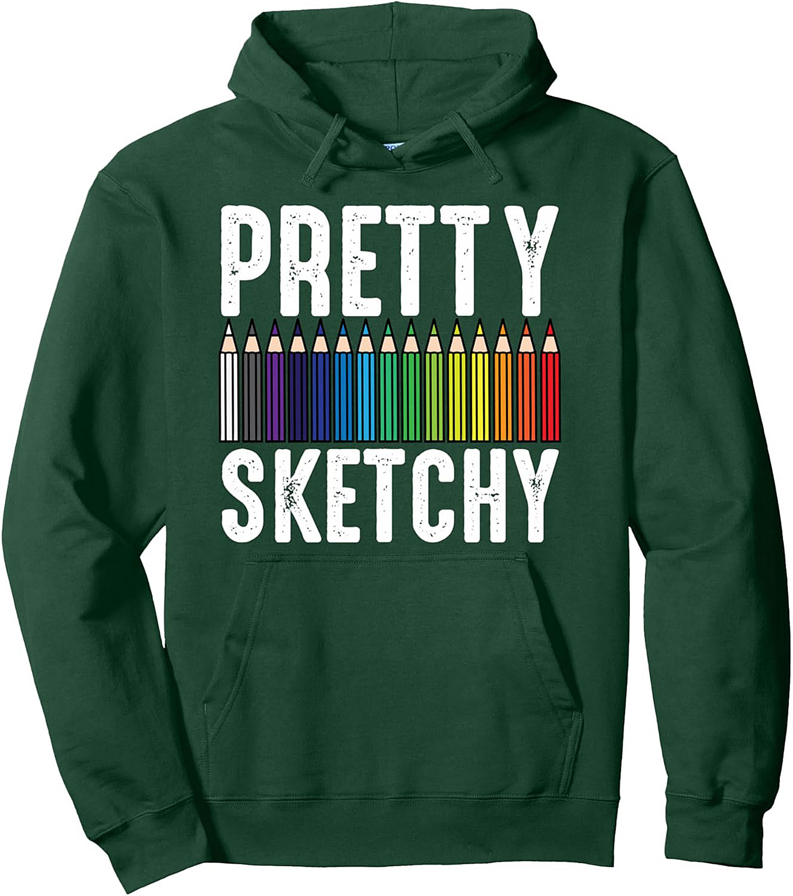 Pretty Sketchy Artist Graphic Hoodie