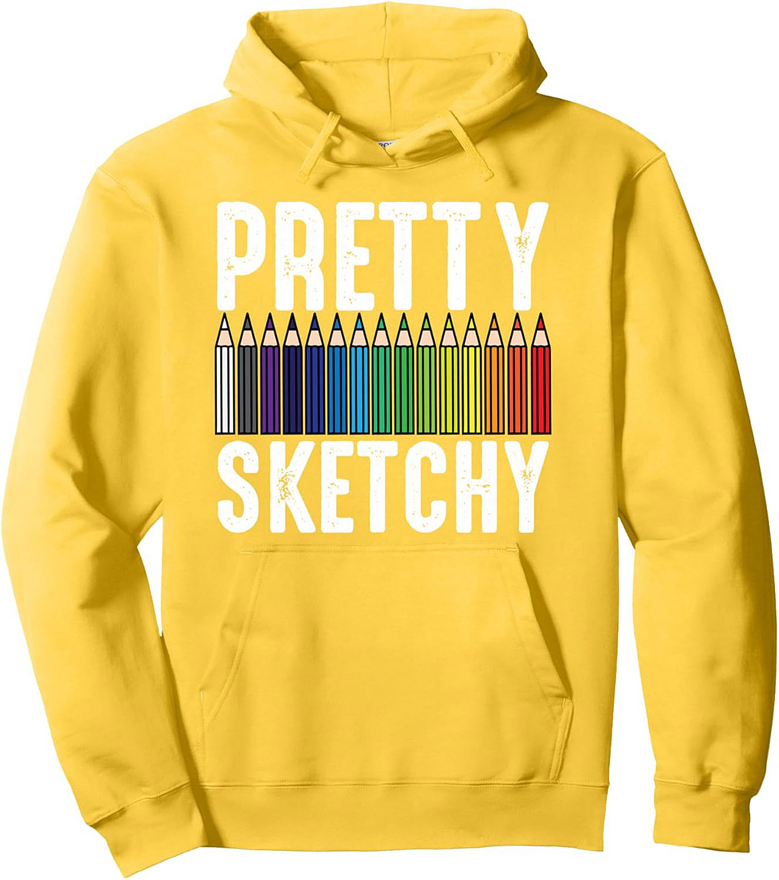 Pretty Sketchy Artist Graphic Hoodie