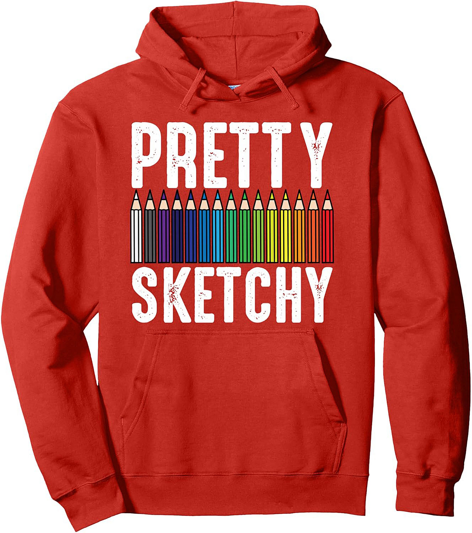 Pretty Sketchy Artist Graphic Hoodie