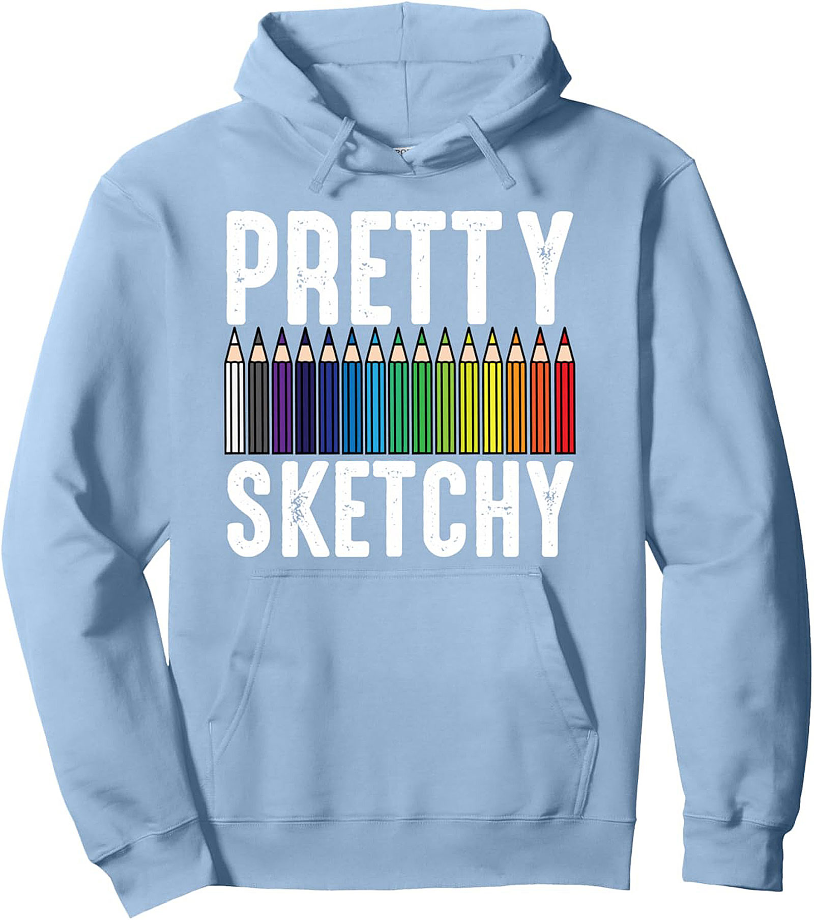 Pretty Sketchy Artist Graphic Hoodie