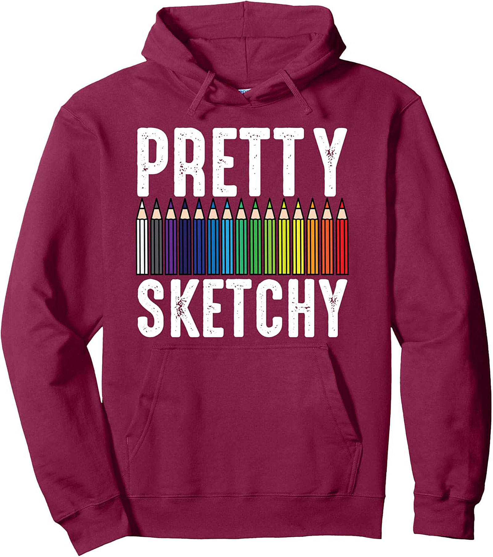 Pretty Sketchy Artist Graphic Hoodie