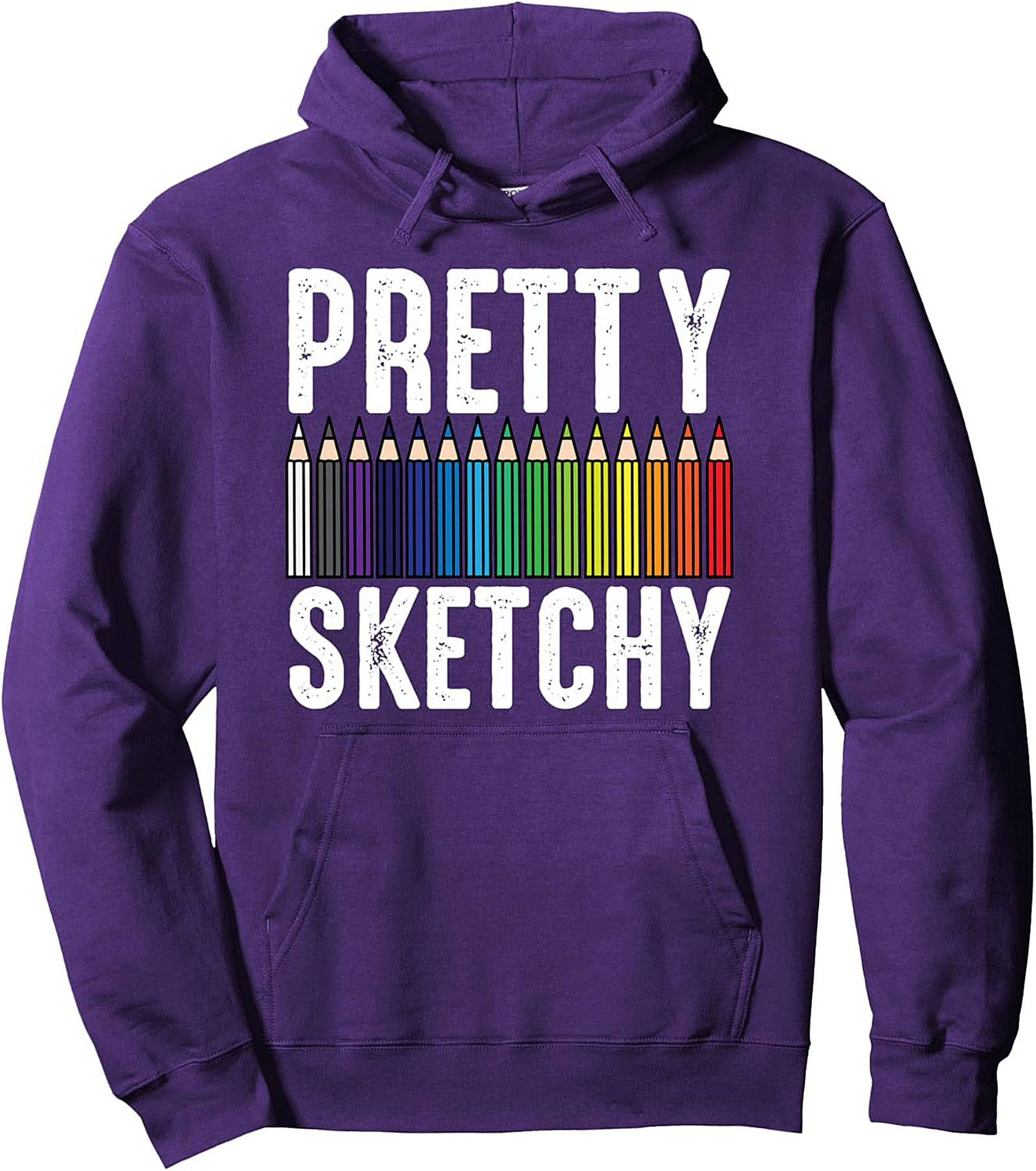 Pretty Sketchy Artist Graphic Hoodie
