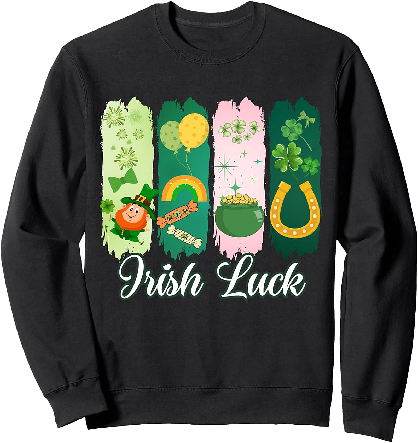 St. Patrick's Day Irish Luck Graphic Sweatshirt | Cozy Crewneck