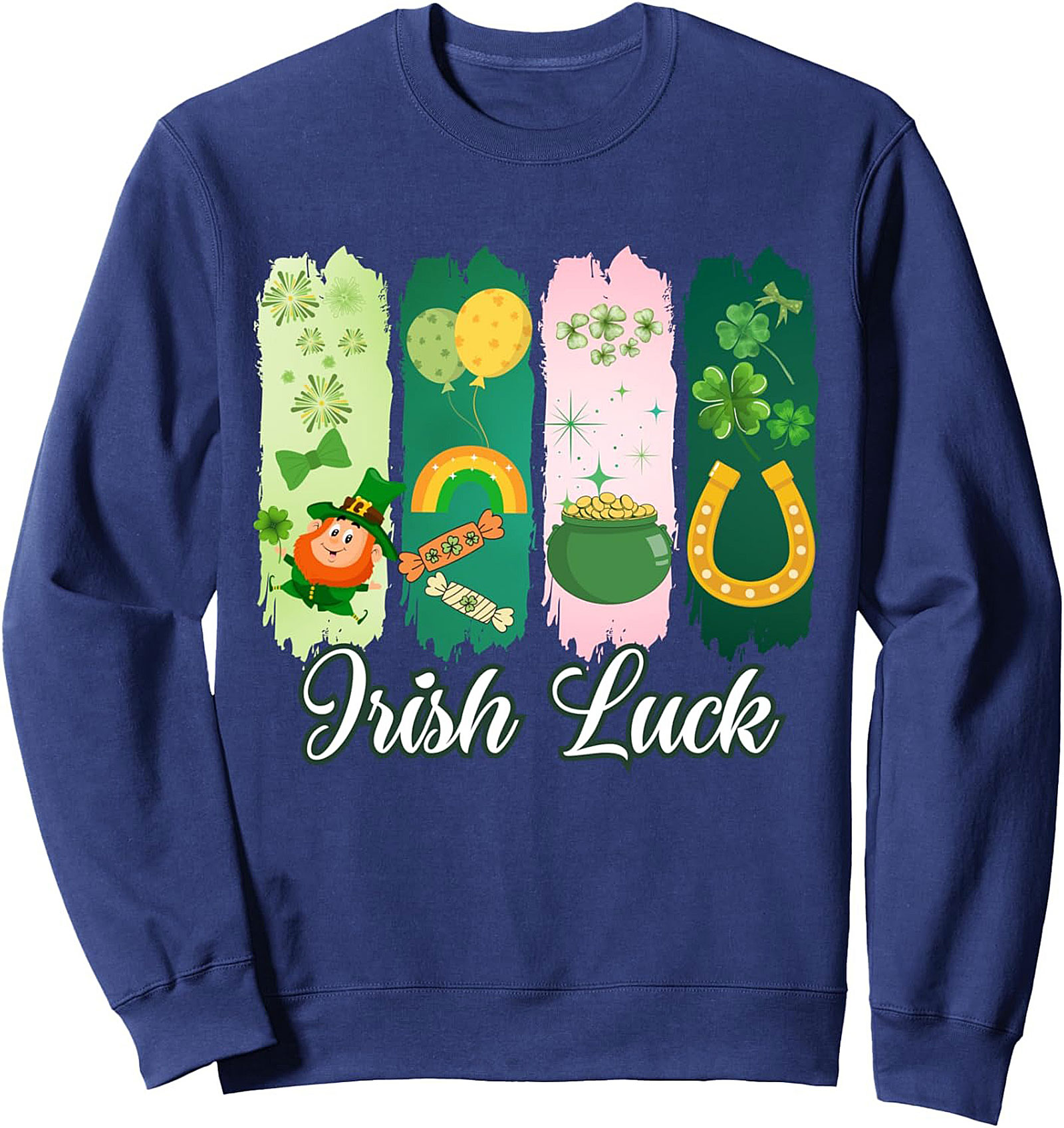 St. Patrick's Day Irish Luck Graphic Sweatshirt | Cozy Crewneck