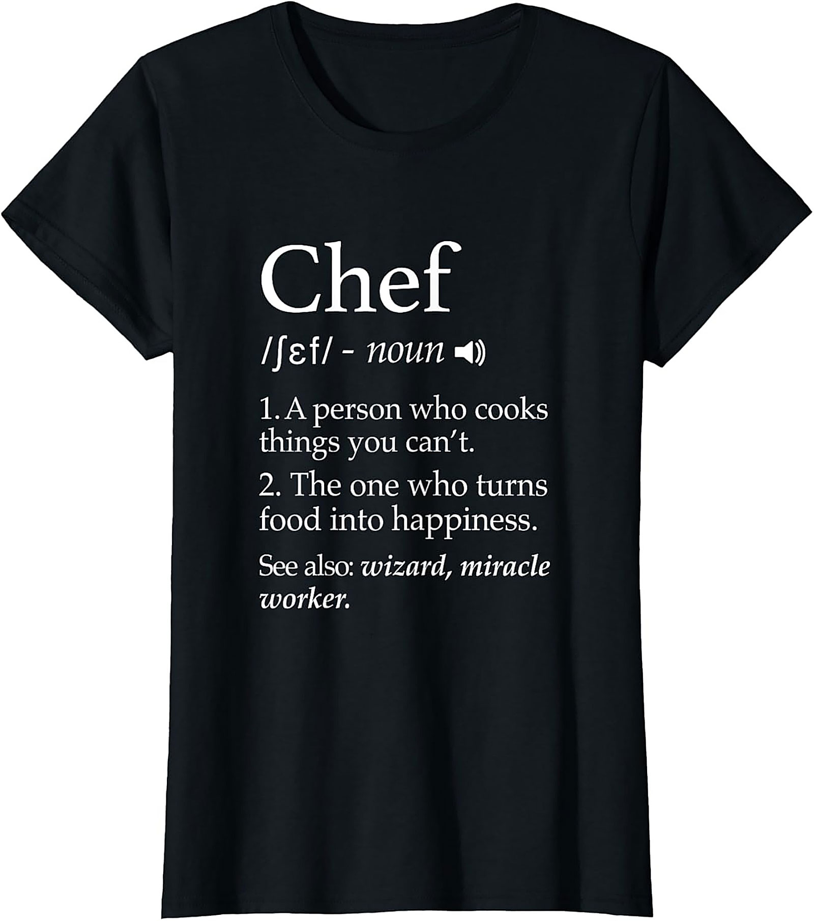 Chef Definition T-shirt Funny Culinary Graphic Tee
