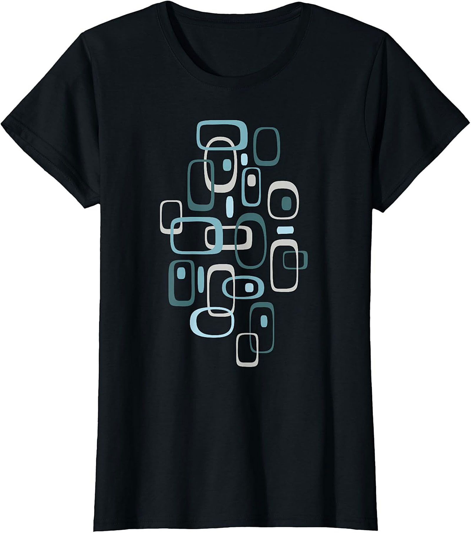 Mid-Century Modern Abstract Geometric T-Shirt