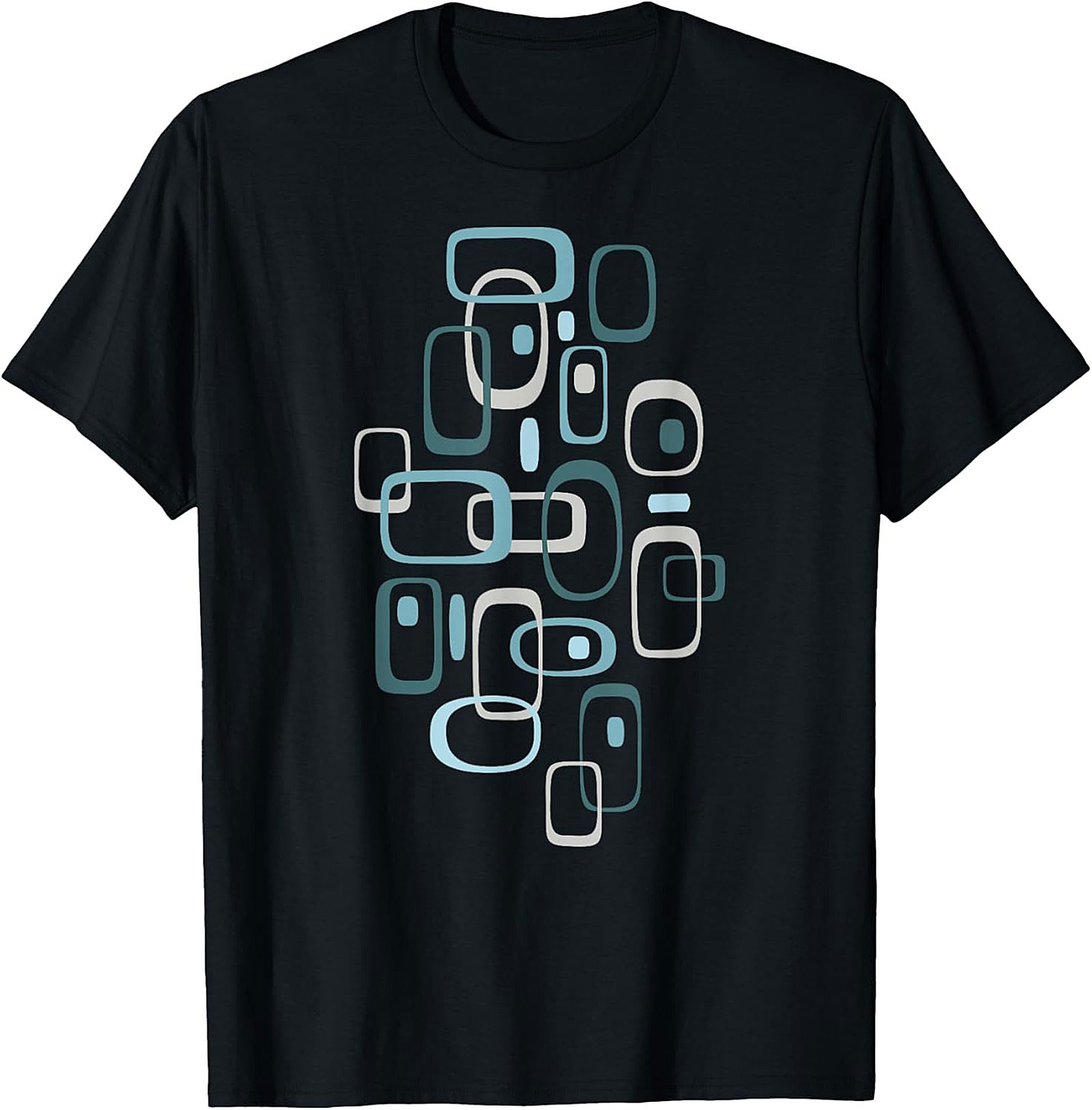 Mid-Century Modern Abstract Geometric T-Shirt
