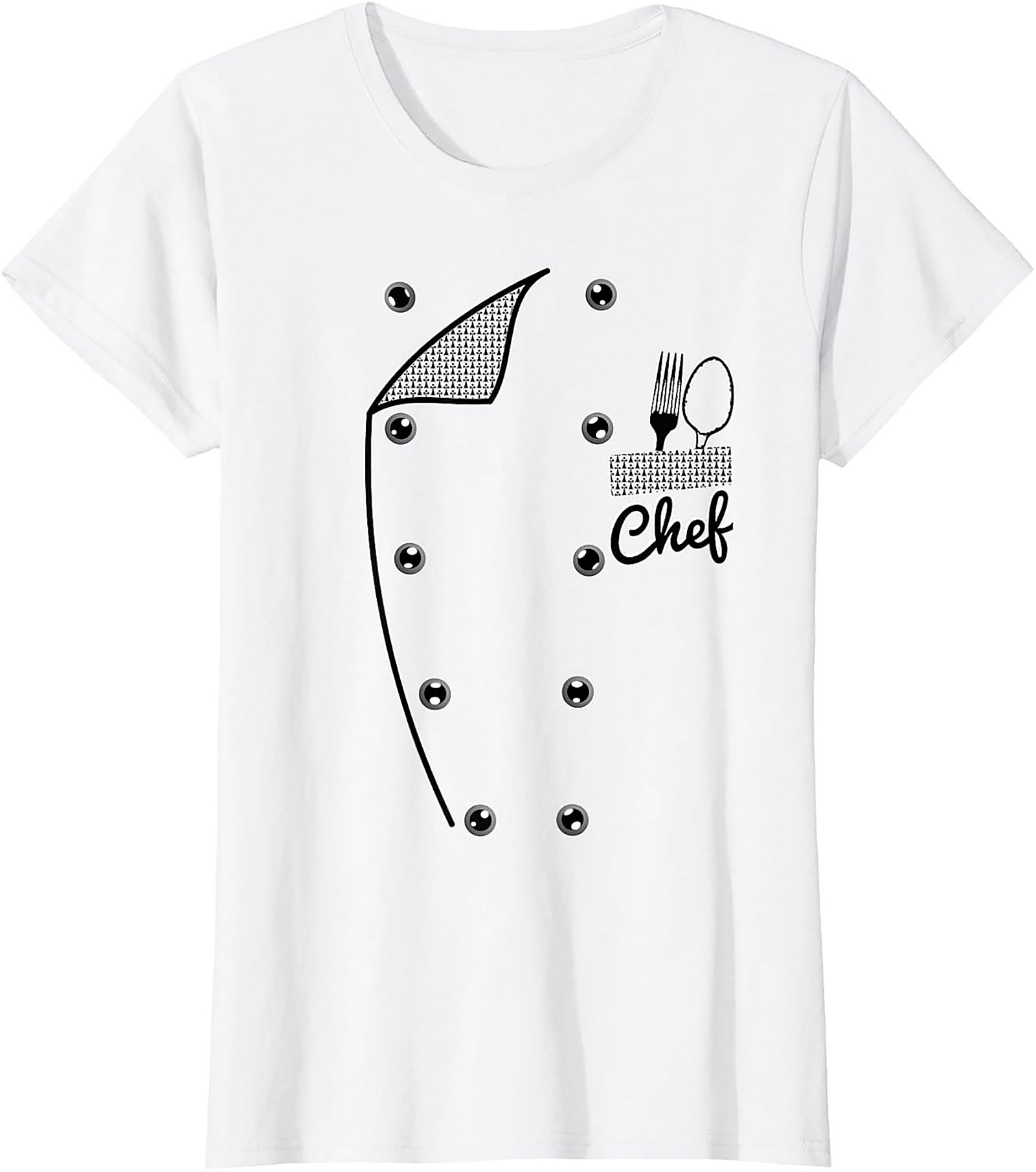 Chef Uniform Graphic Tee | Funny Culinary Costume T-Shirt