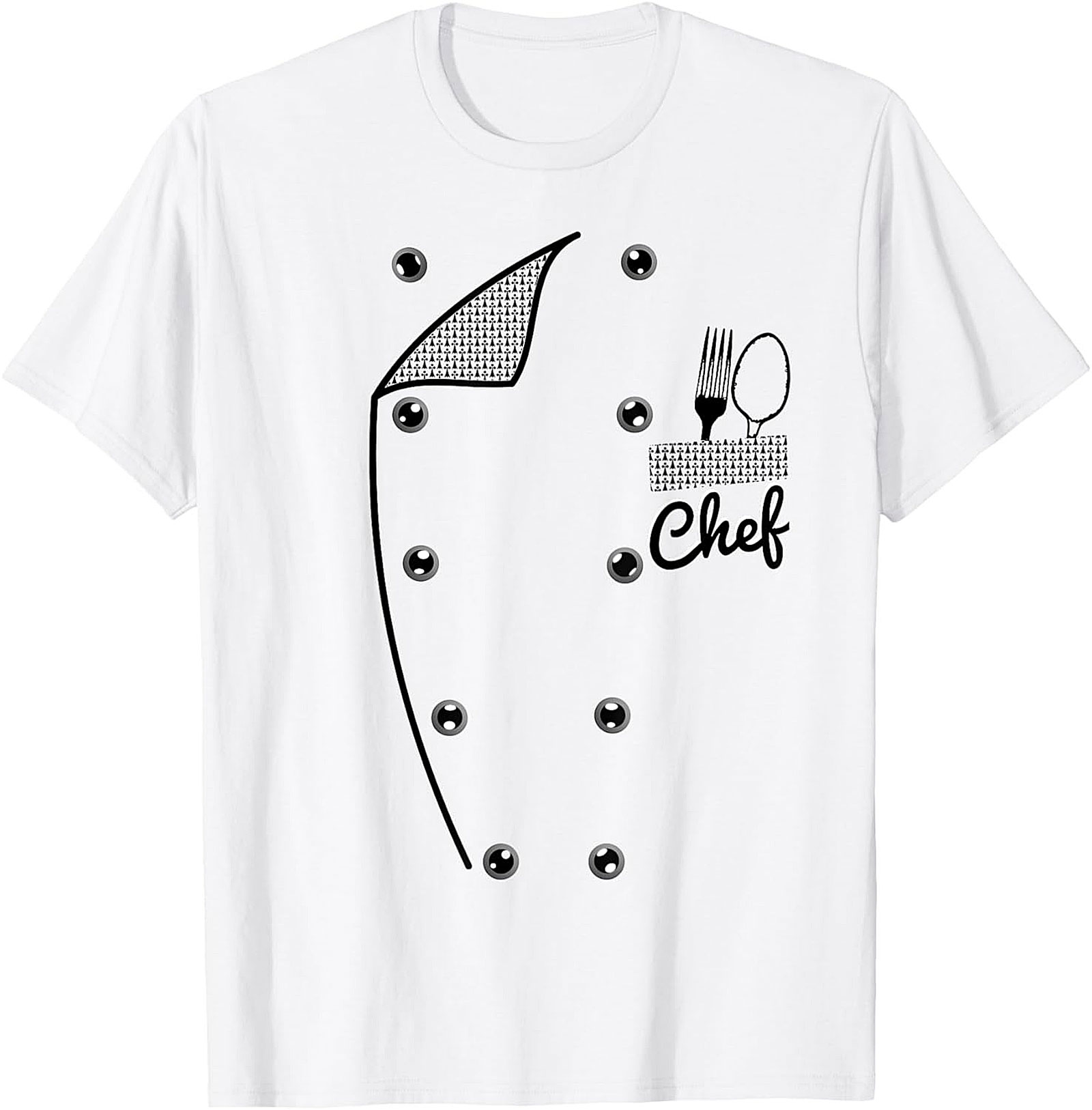 Chef Uniform Graphic Tee | Funny Culinary Costume T-Shirt