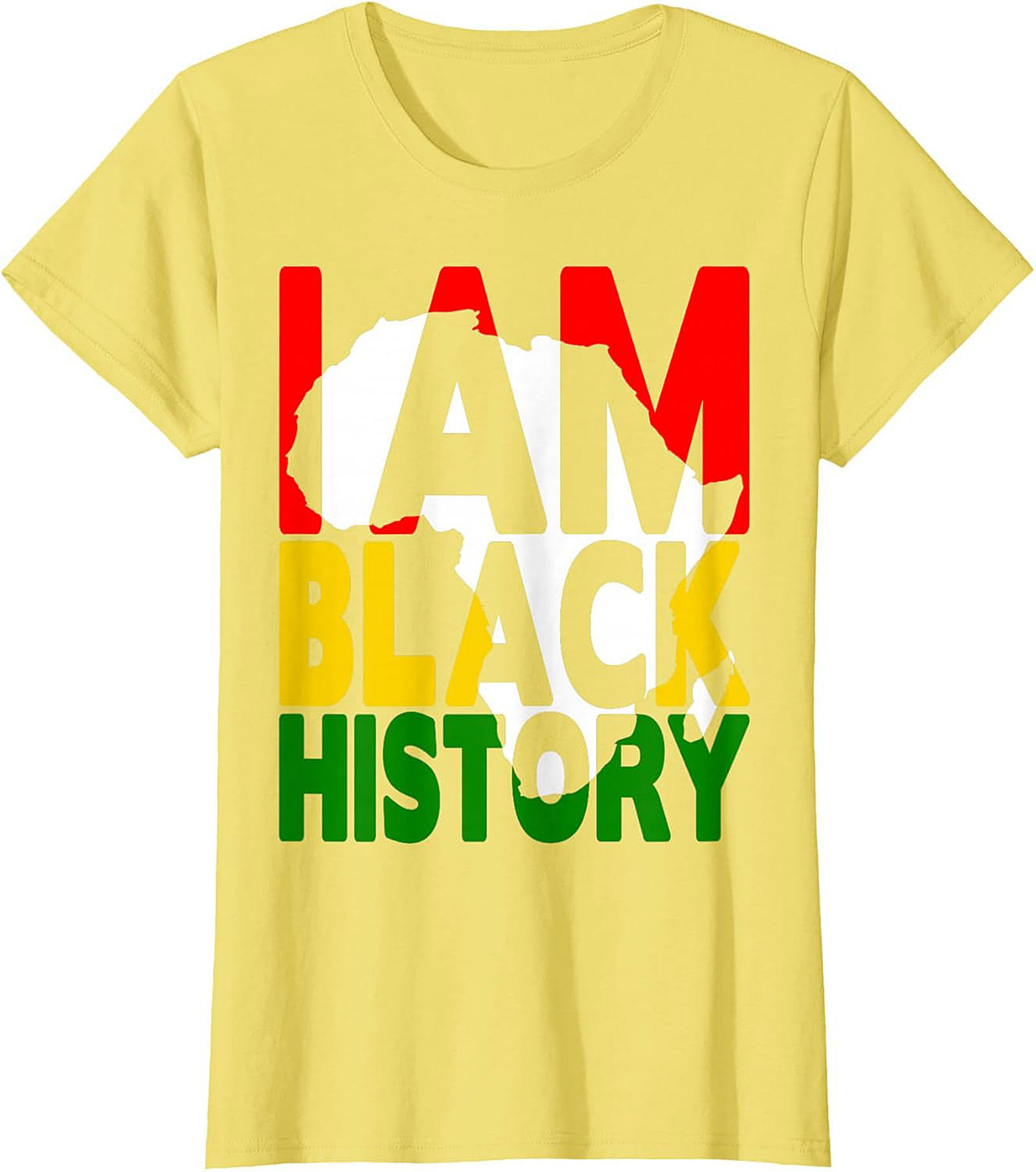 I Am Black History Africa Map T-Shirt – Pan-African Heritage Tee