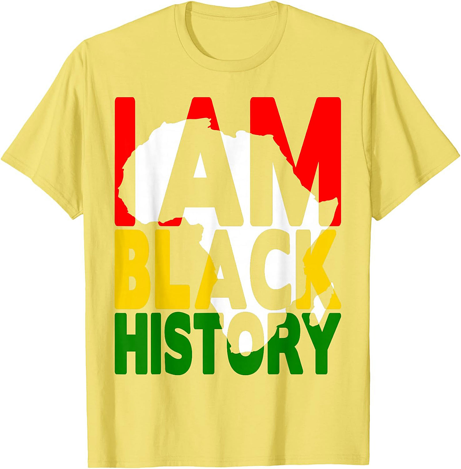 I Am Black History Africa Map T-Shirt – Pan-African Heritage Tee