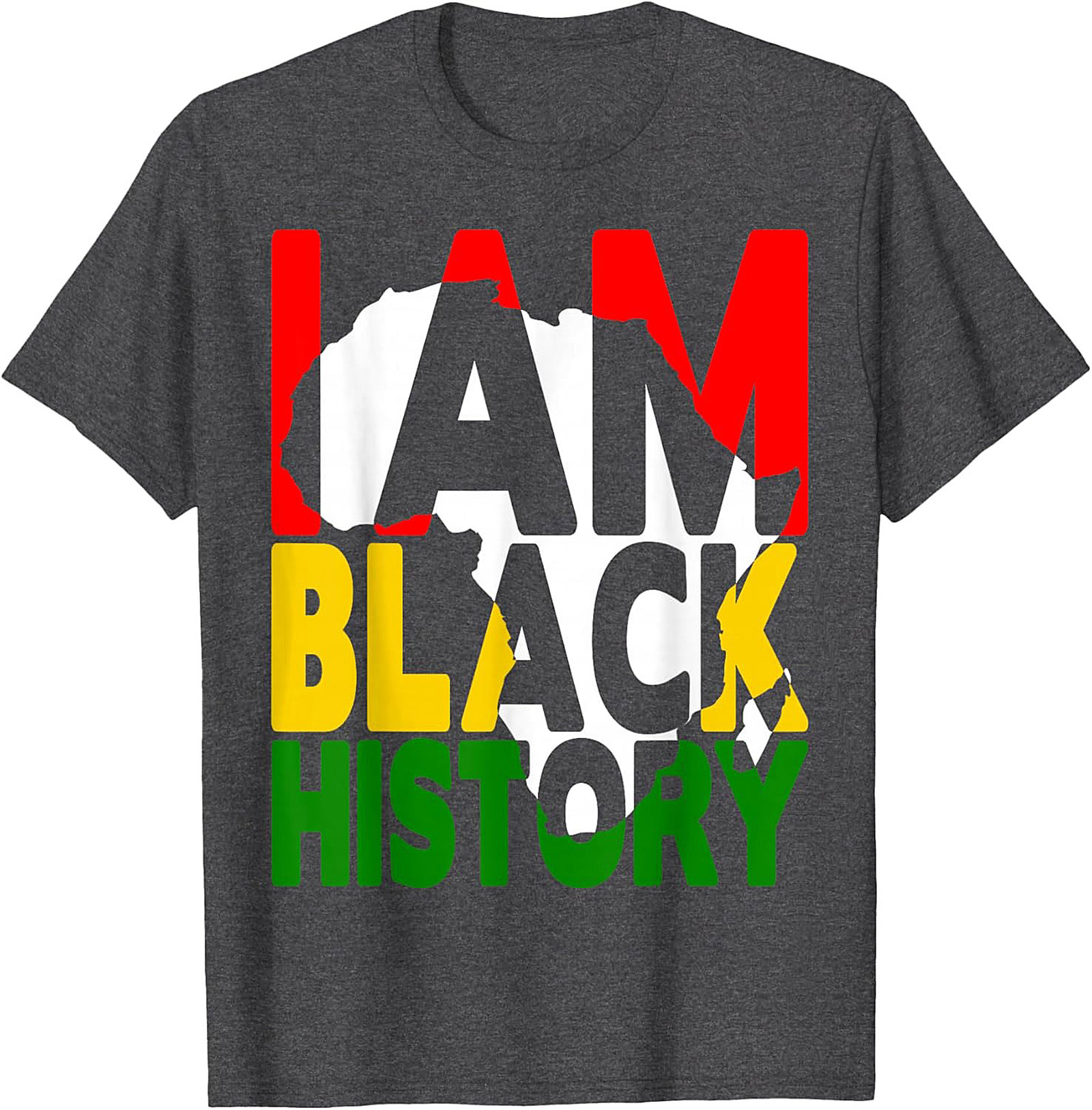 I Am Black History Africa Map T-Shirt – Pan-African Heritage Tee