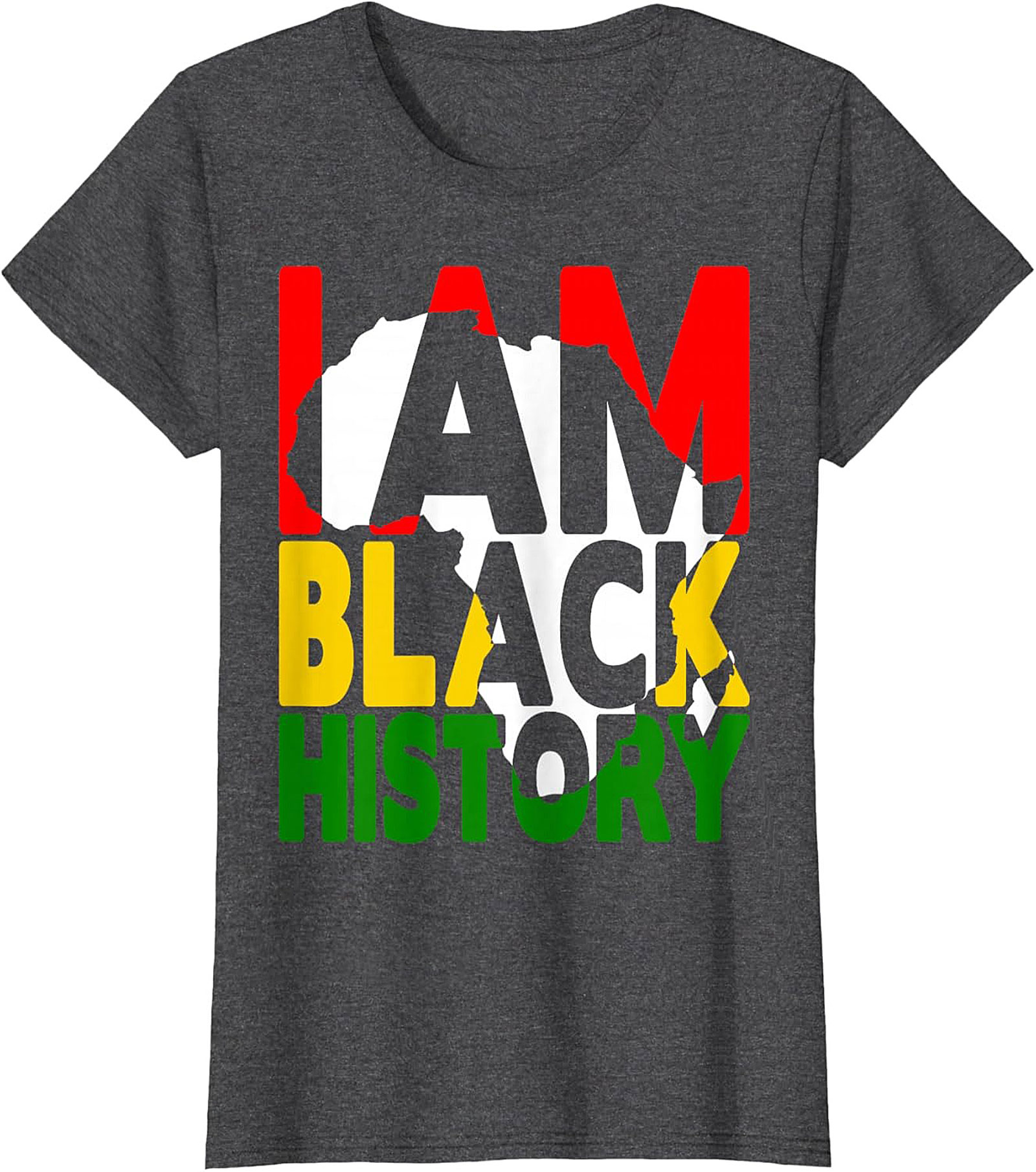 I Am Black History Africa Map T-Shirt – Pan-African Heritage Tee