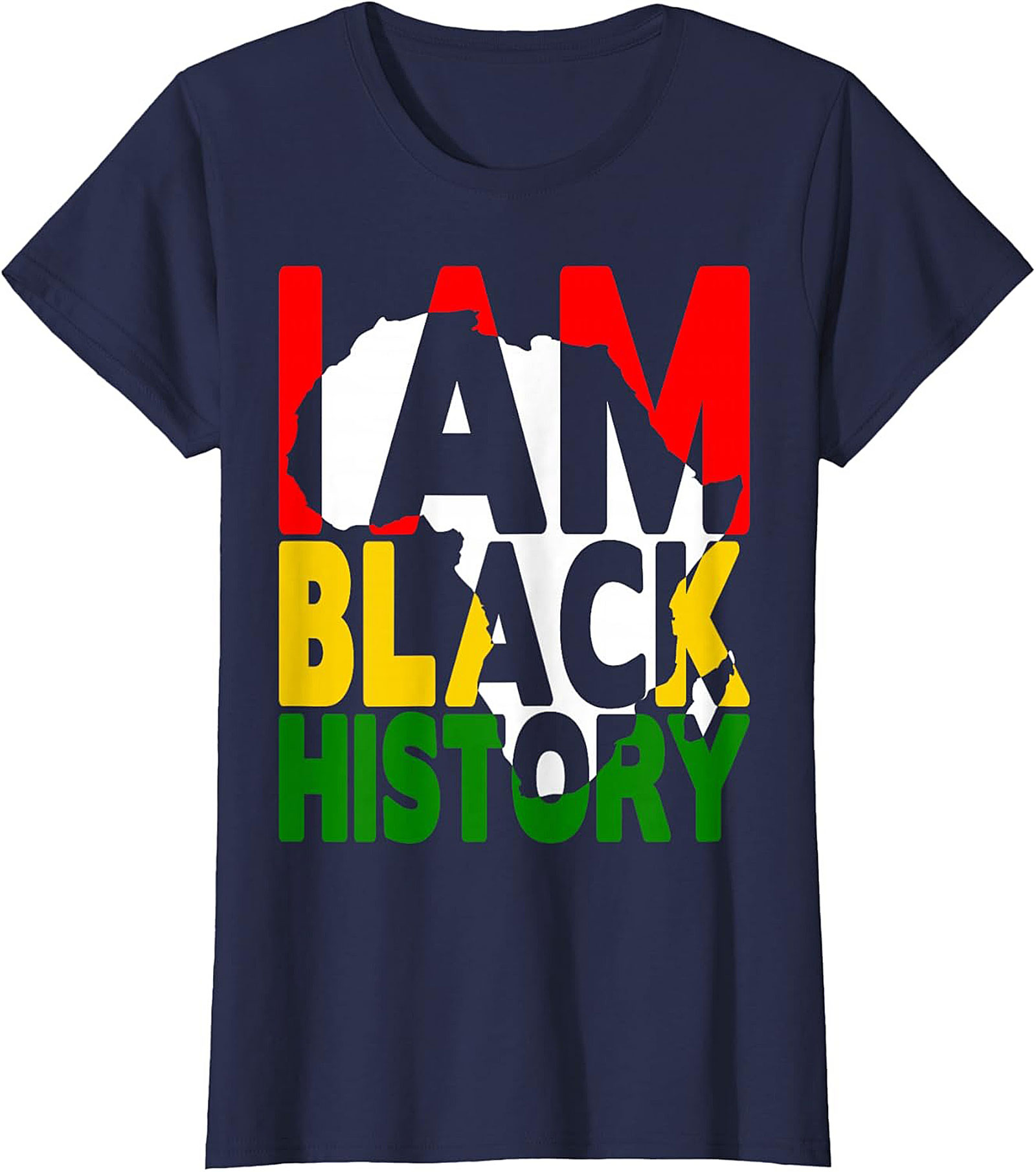 I Am Black History Africa Map T-Shirt – Pan-African Heritage Tee
