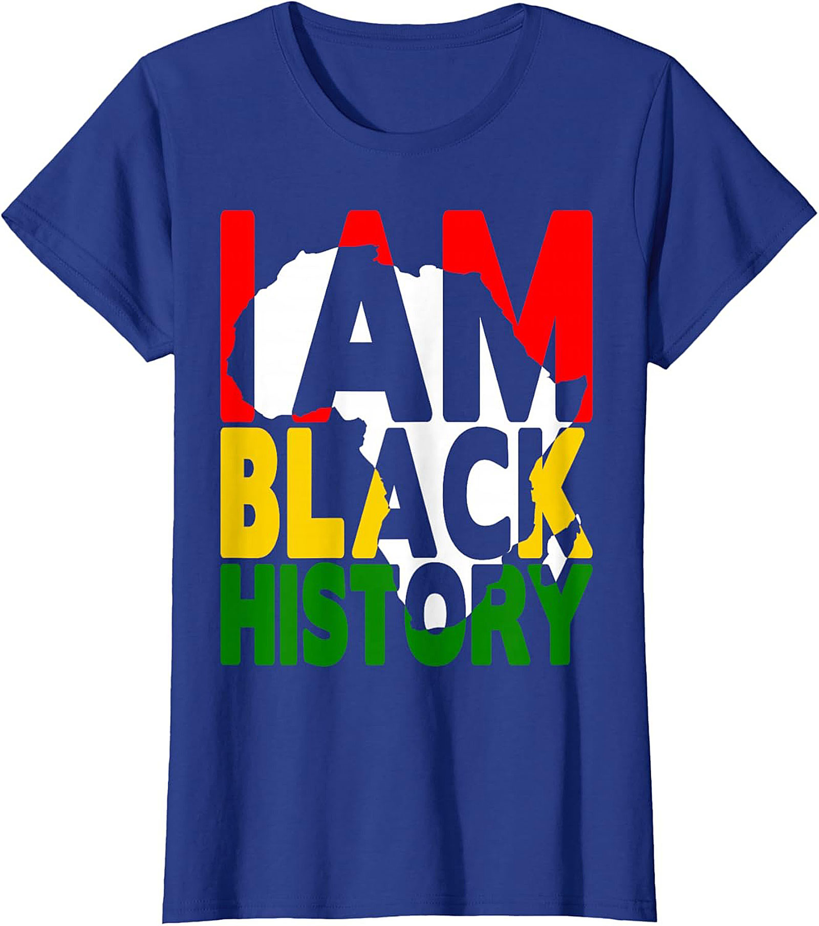I Am Black History Africa Map T-Shirt – Pan-African Heritage Tee
