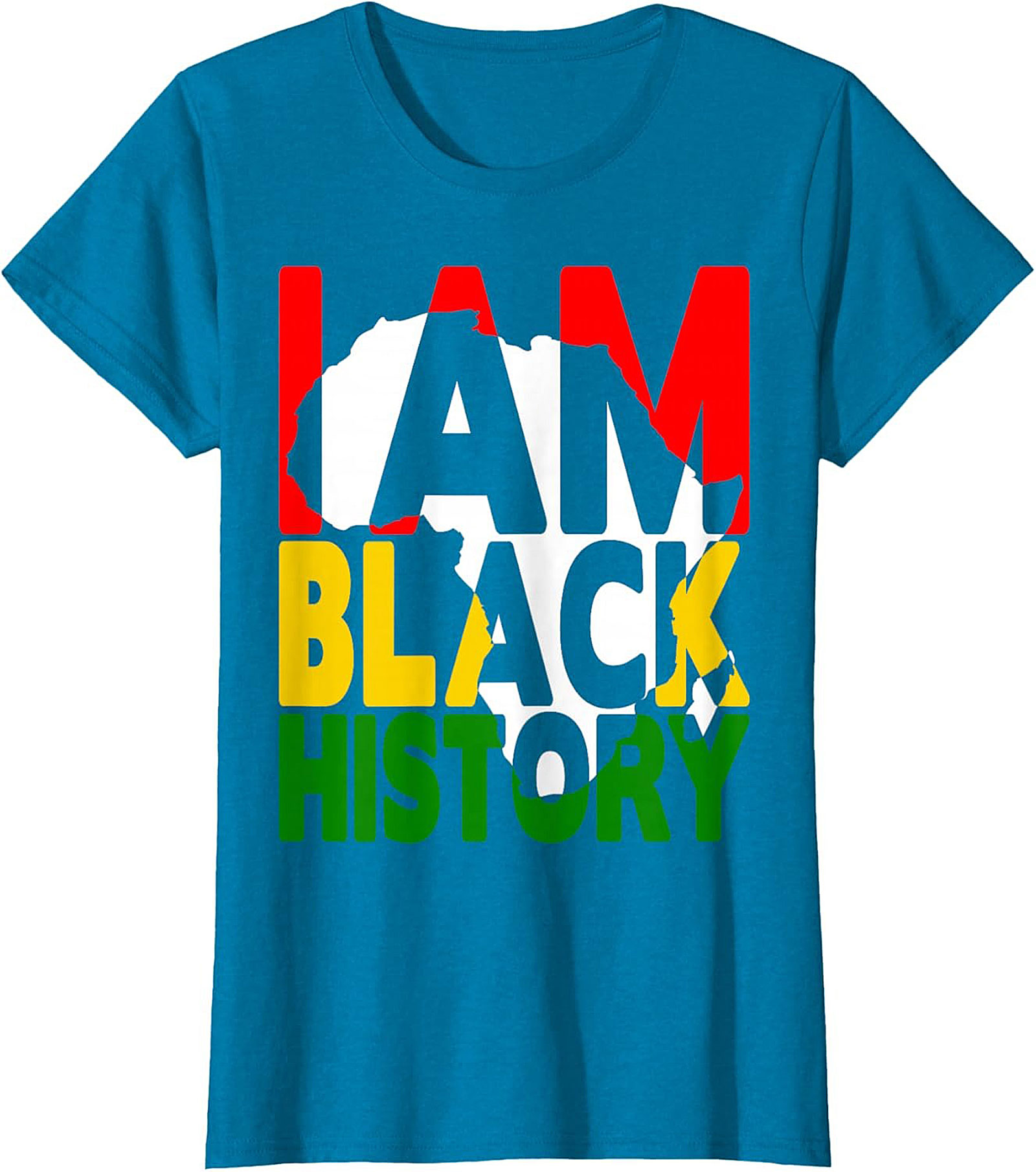 I Am Black History Africa Map T-Shirt – Pan-African Heritage Tee