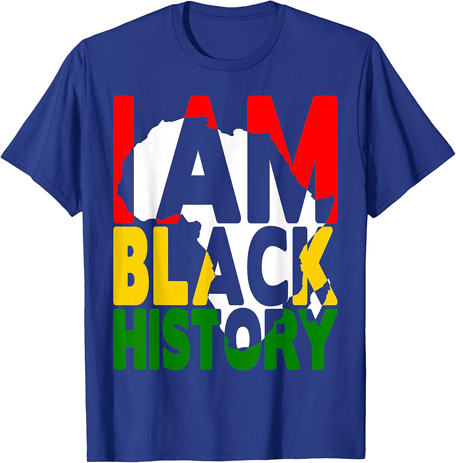 I Am Black History Africa Map T-Shirt – Pan-African Heritage Tee