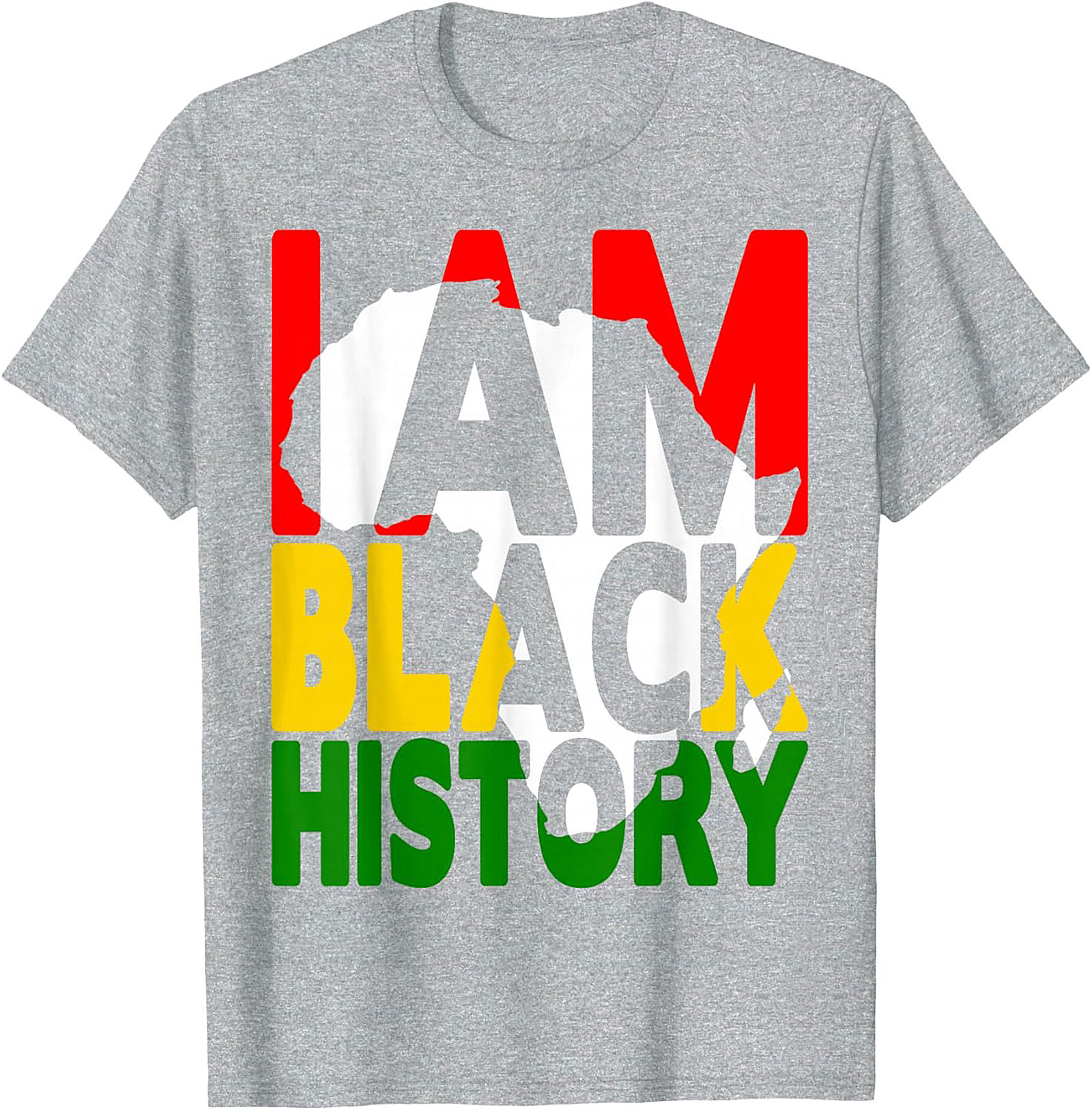 I Am Black History Africa Map T-Shirt – Pan-African Heritage Tee