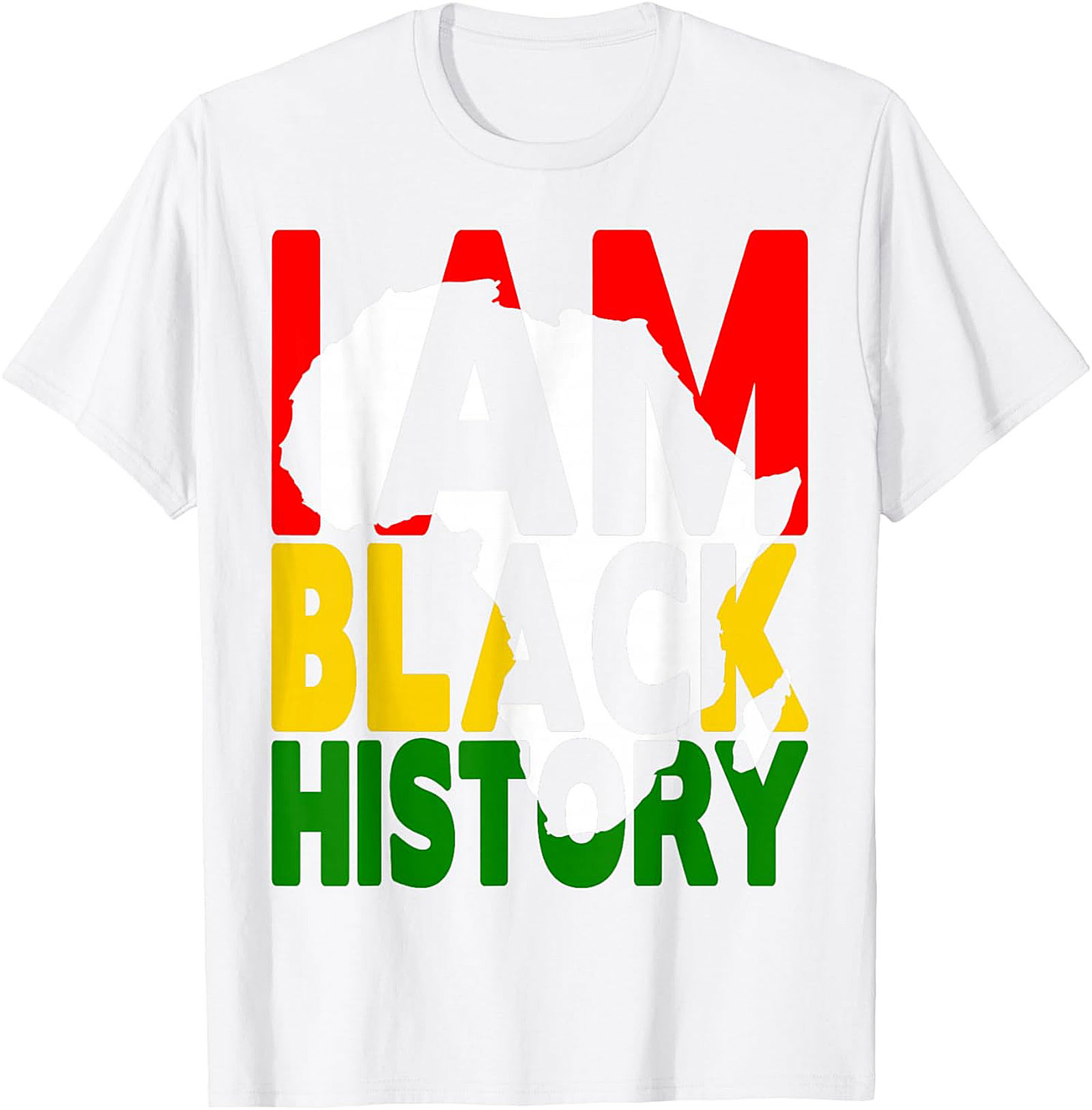 I Am Black History Africa Map T-Shirt – Pan-African Heritage Tee