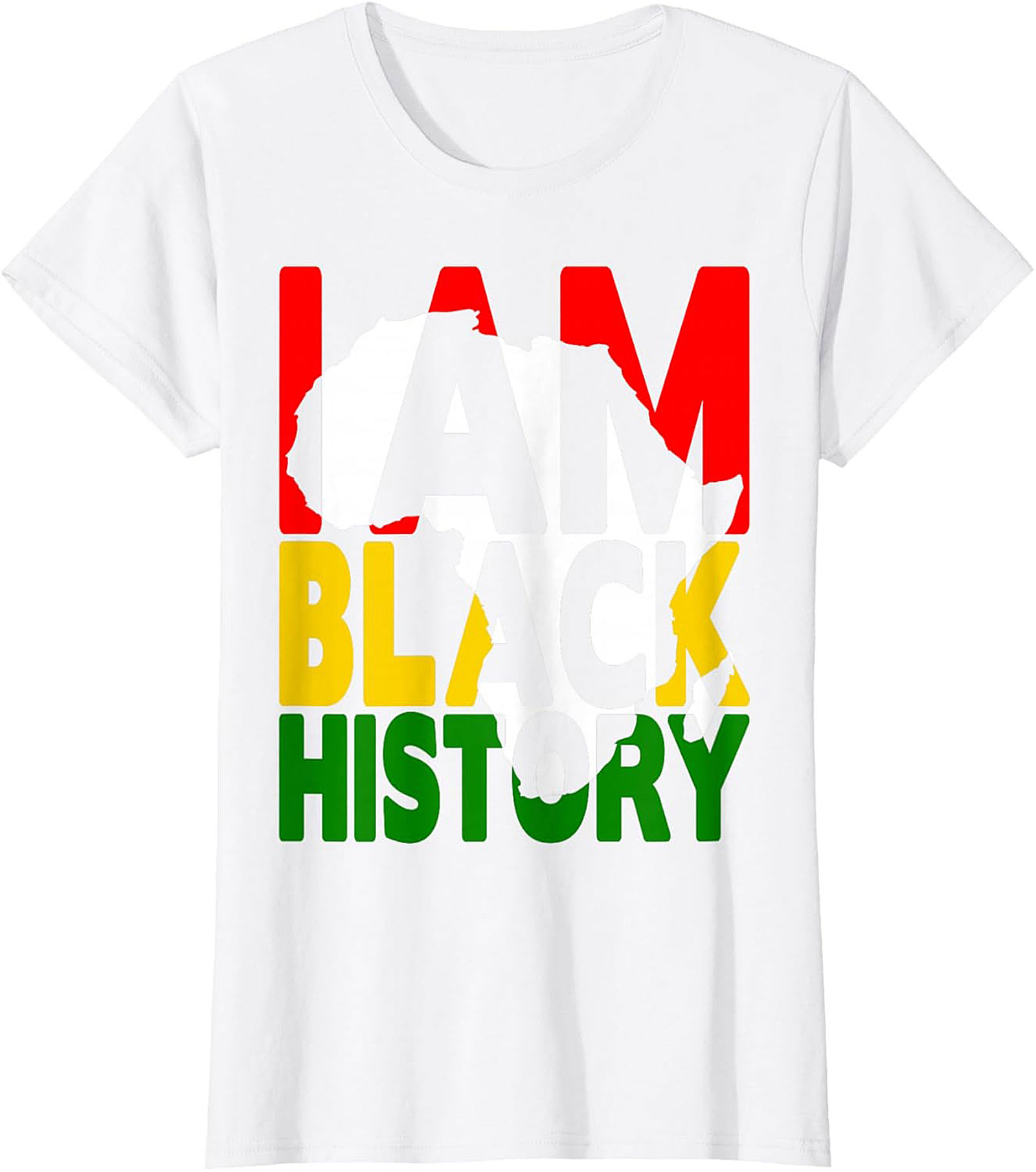 I Am Black History Africa Map T-Shirt – Pan-African Heritage Tee