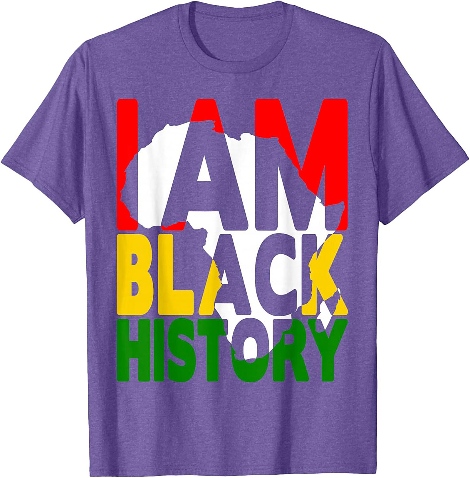 I Am Black History Africa Map T-Shirt – Pan-African Heritage Tee