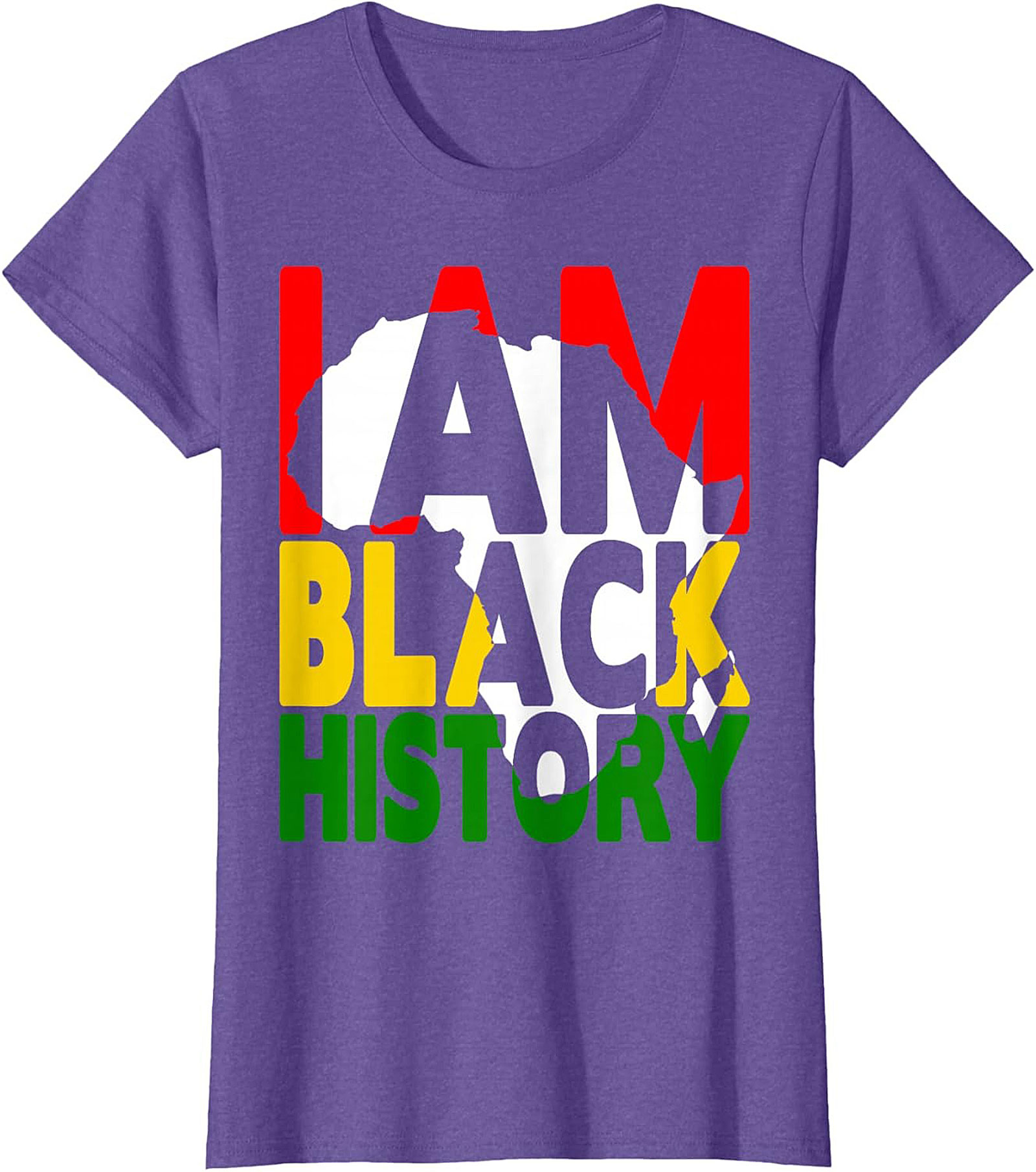 I Am Black History Africa Map T-Shirt – Pan-African Heritage Tee