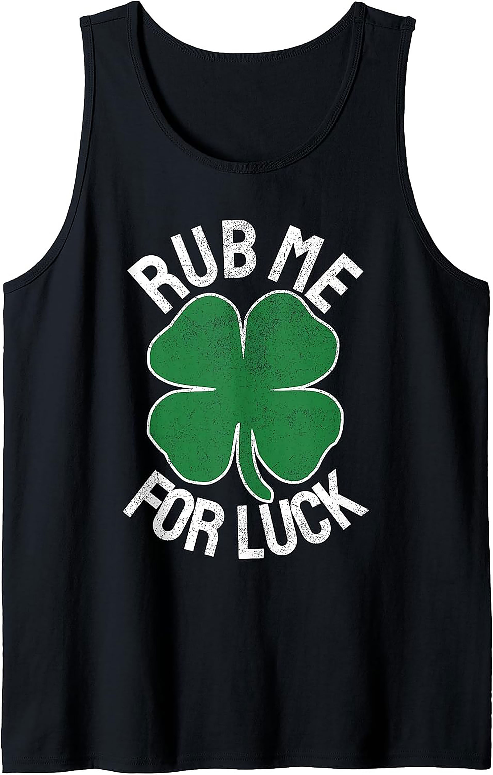 Rub Me For Luck St. Patrick's Day Tank Top | Lucky Graphic Tank