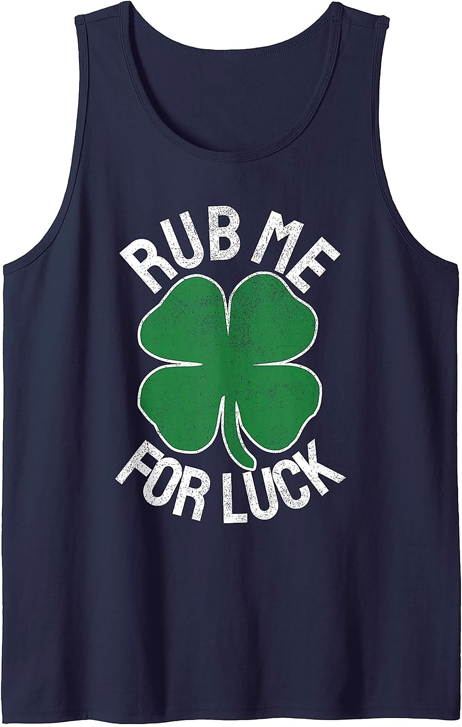 Rub Me For Luck St. Patrick's Day Tank Top | Lucky Graphic Tank