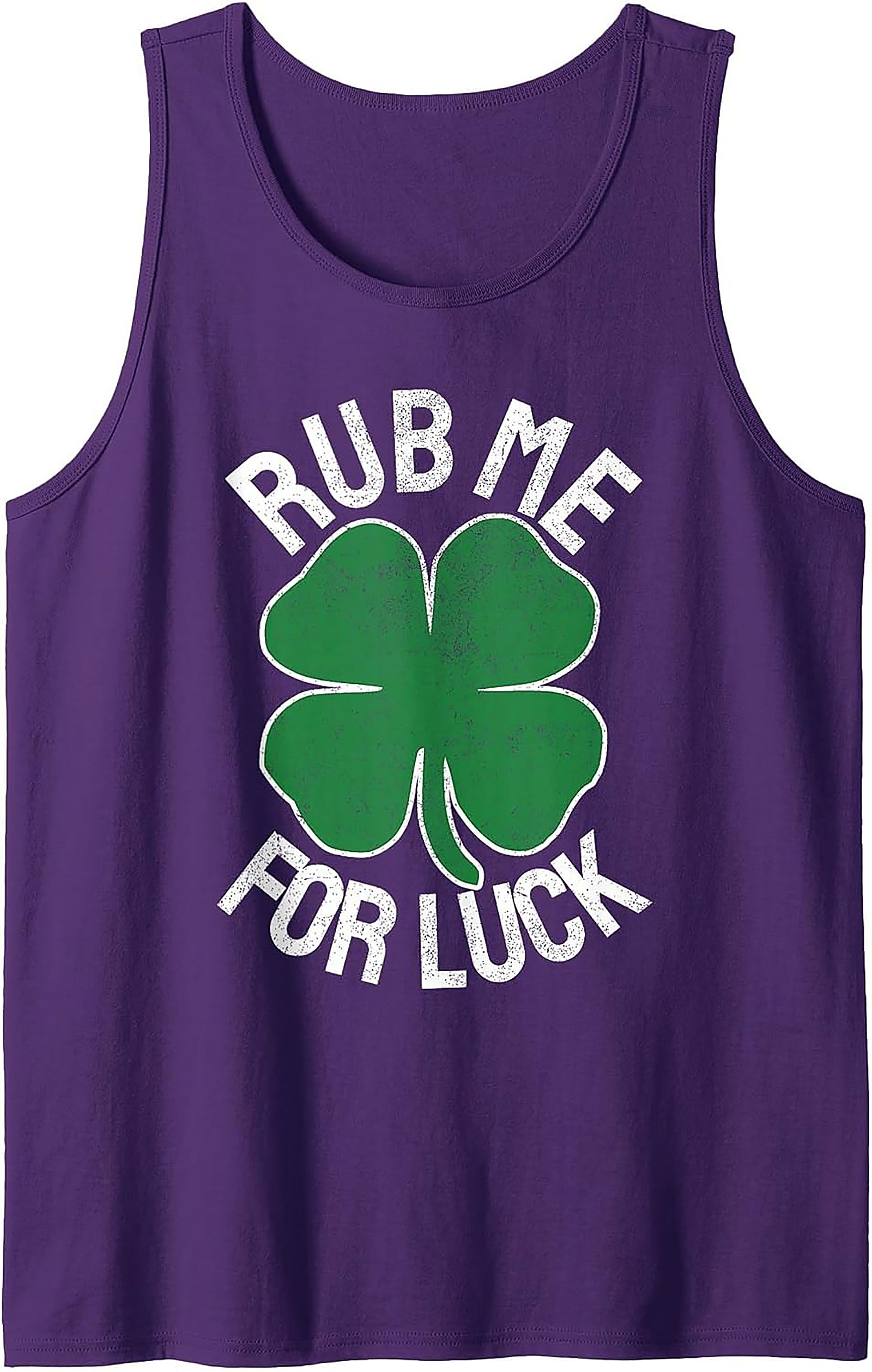 Rub Me For Luck St. Patrick's Day Tank Top | Lucky Graphic Tank