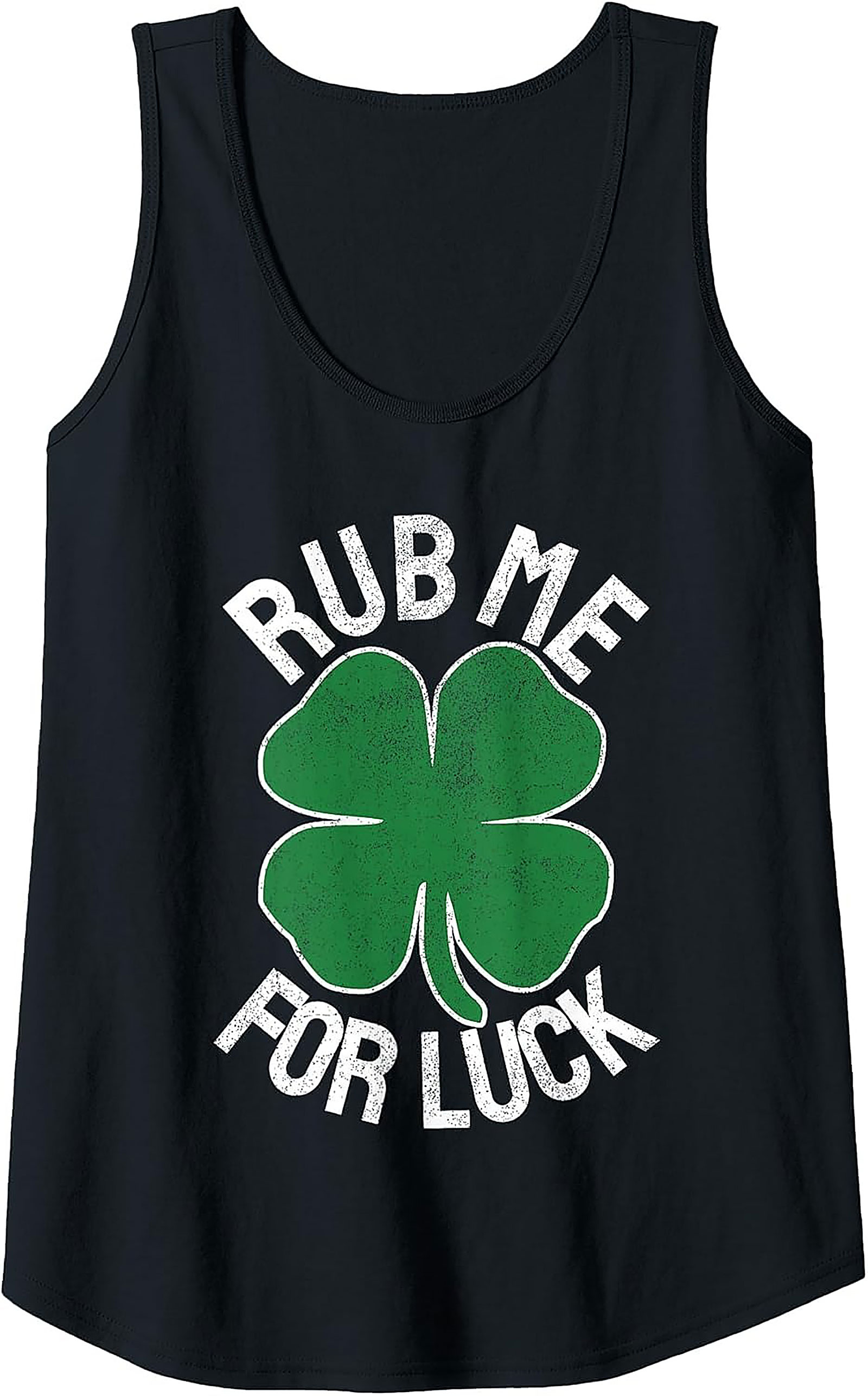 Rub Me For Luck St. Patrick's Day Tank Top | Lucky Graphic Tank
