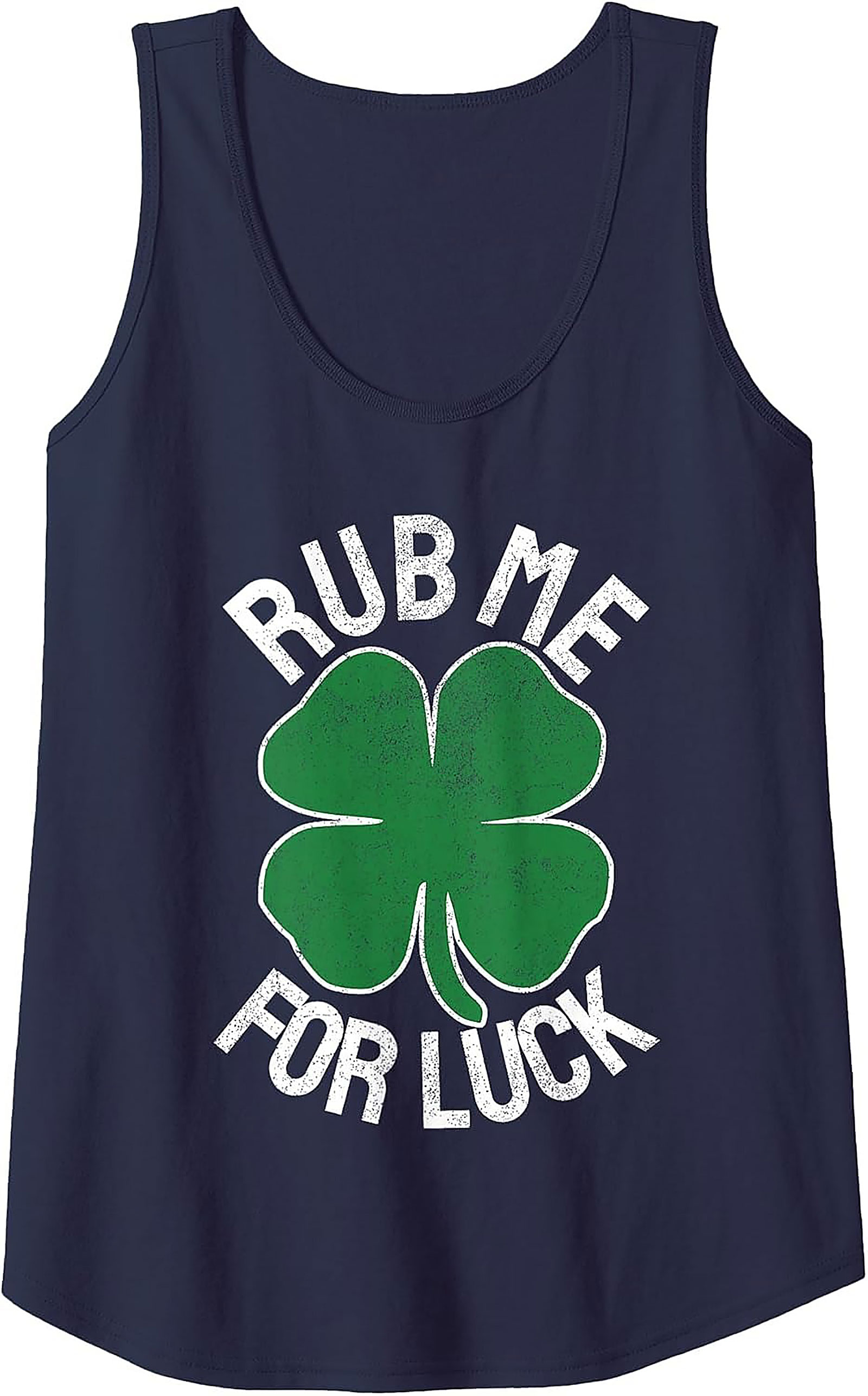 Rub Me For Luck St. Patrick's Day Tank Top | Lucky Graphic Tank