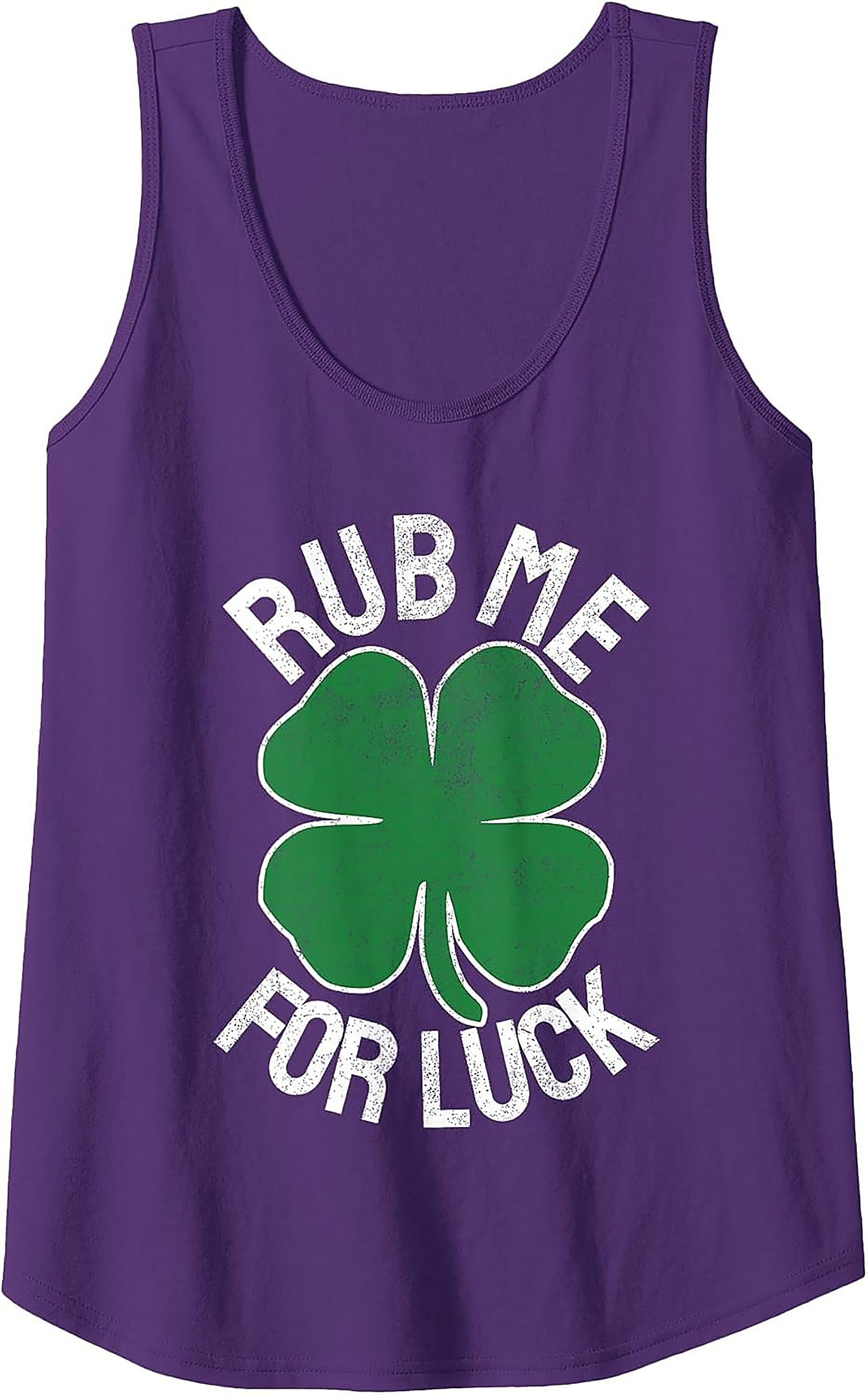 Rub Me For Luck St. Patrick's Day Tank Top | Lucky Graphic Tank