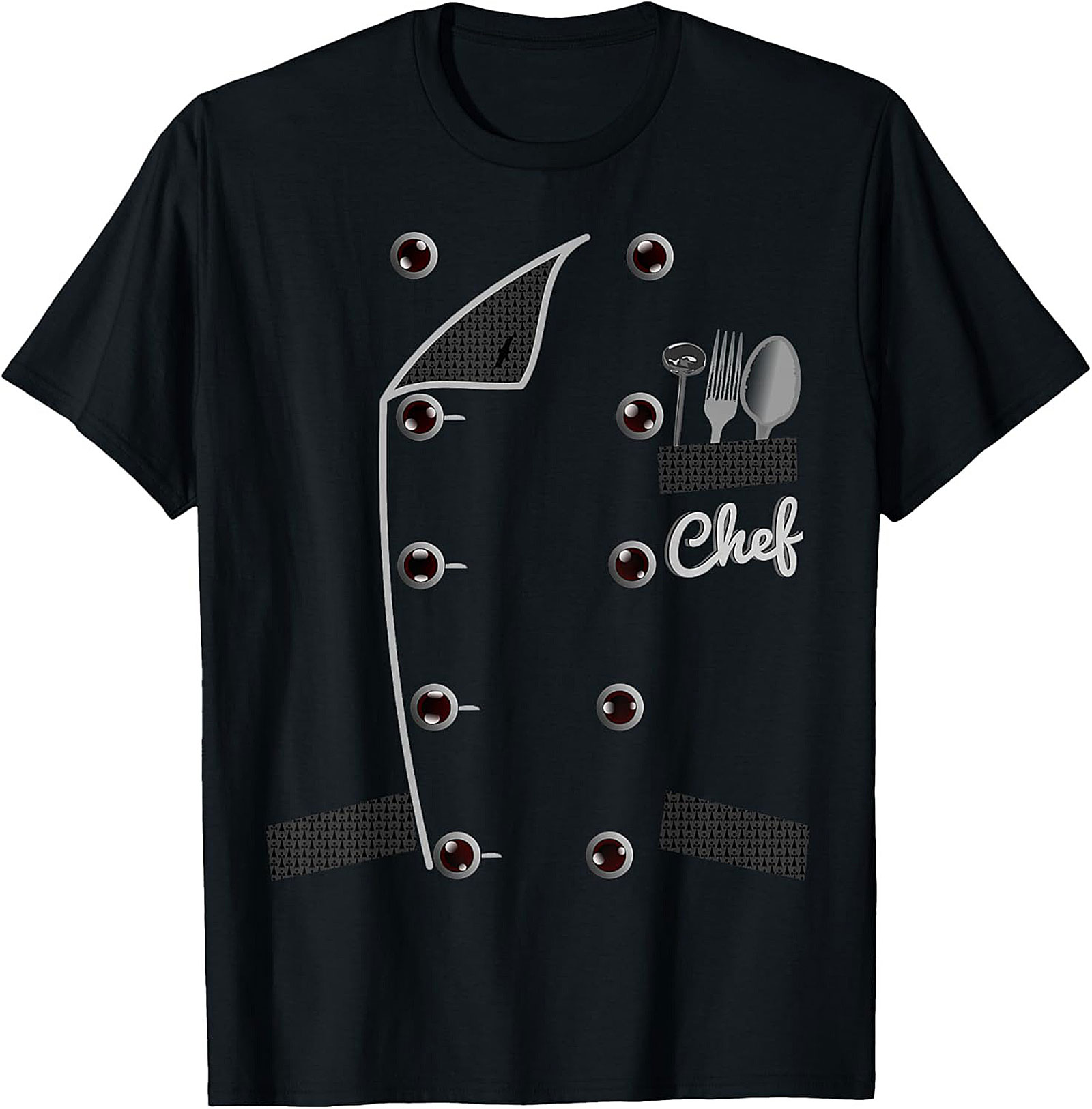 Chef Uniform Graphic Tee - Funny Culinary Costume T-Shirt