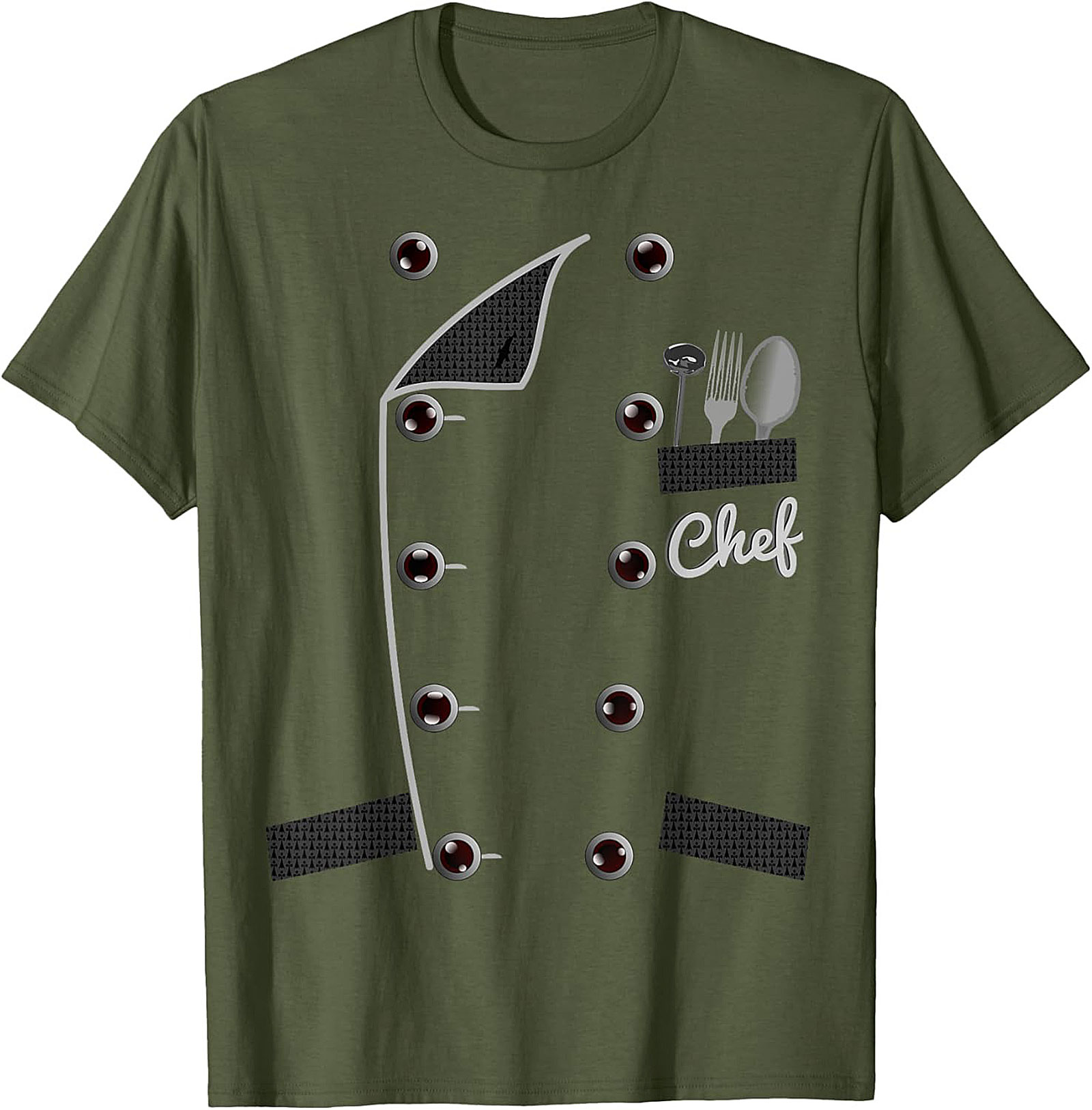  Chef Uniform Graphic Tee - Funny Culinary Costume T-Shirt