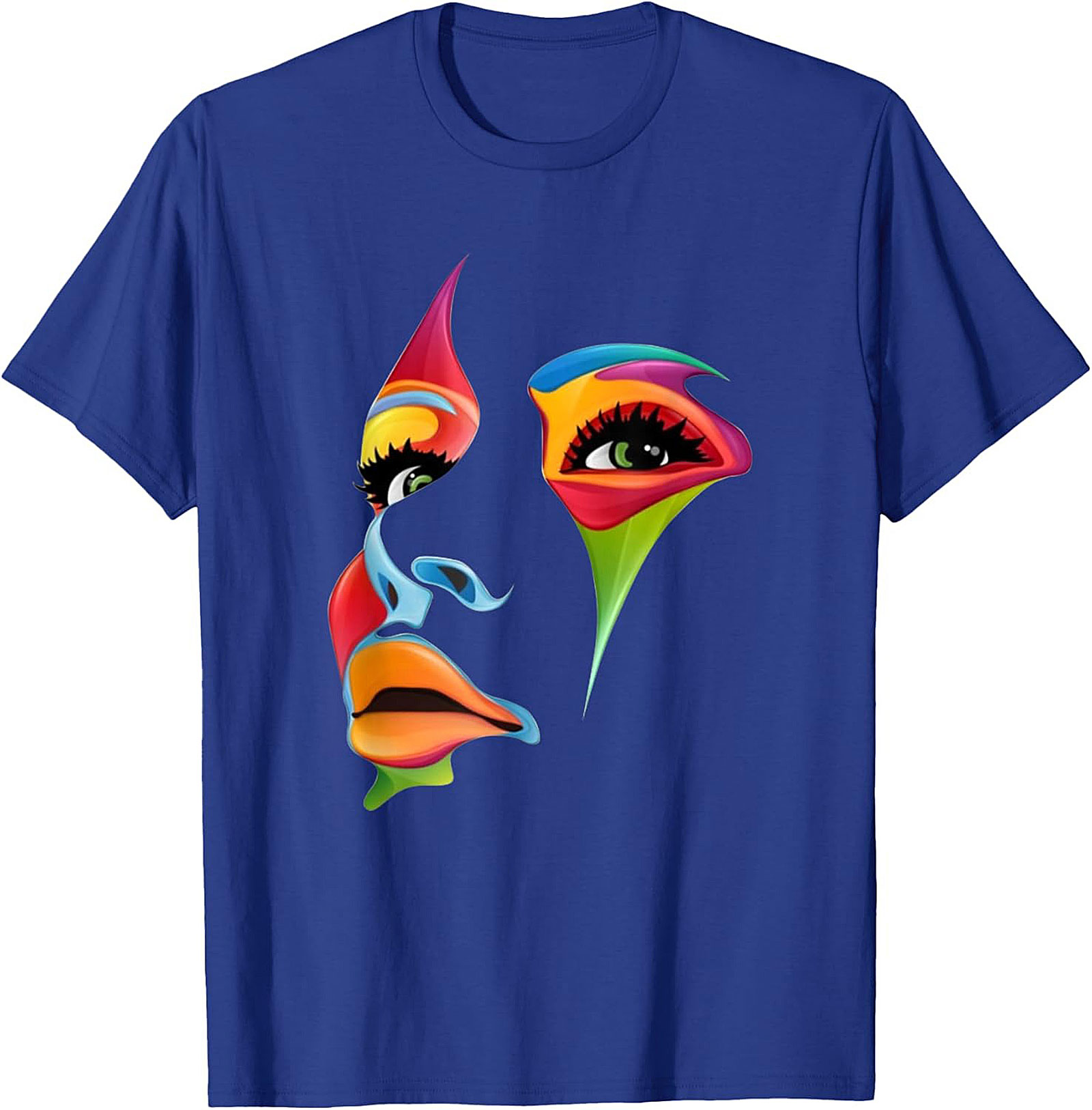 Abstract Pop Art Face Graphic Tee