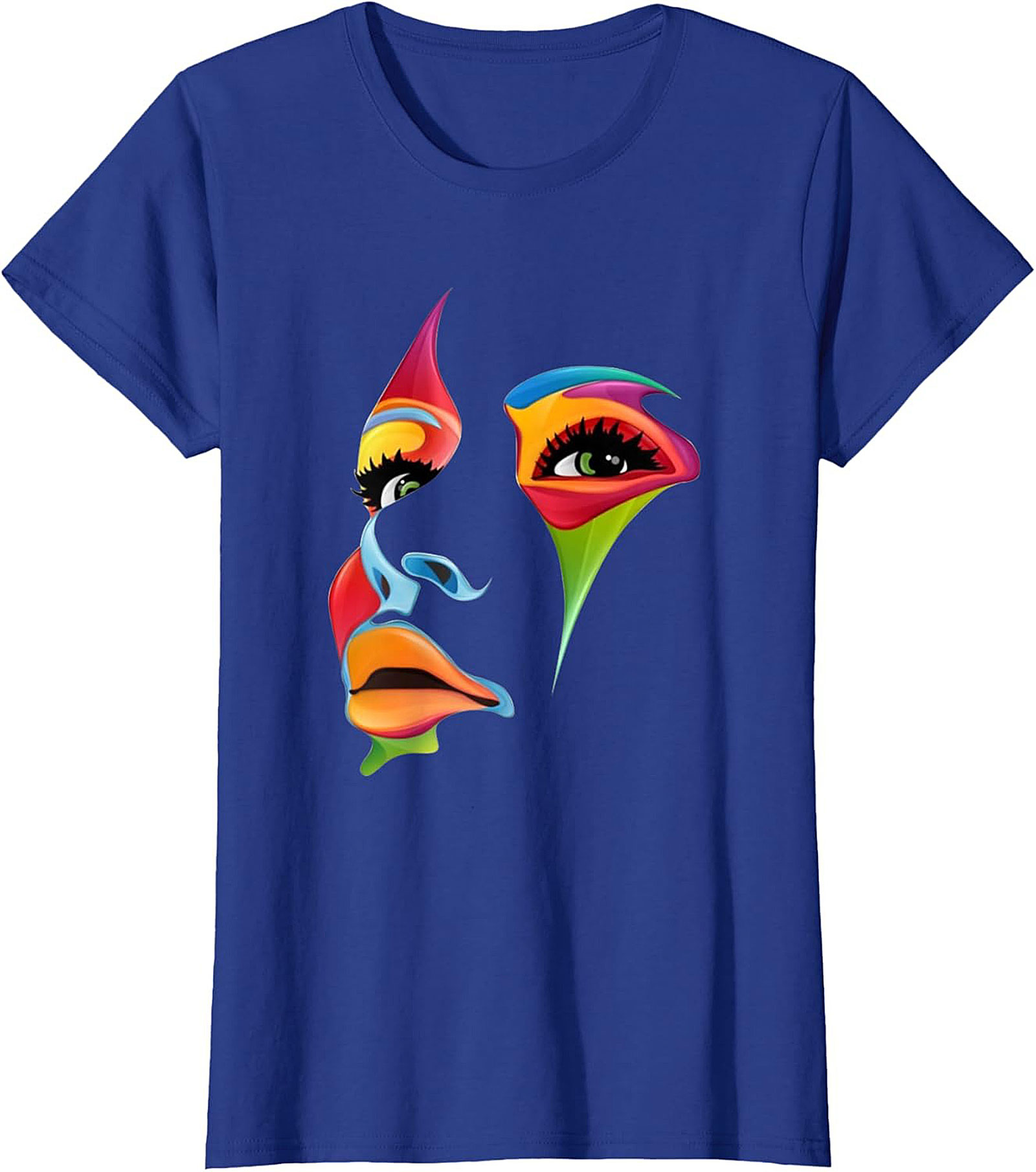 Abstract Pop Art Face Graphic Tee