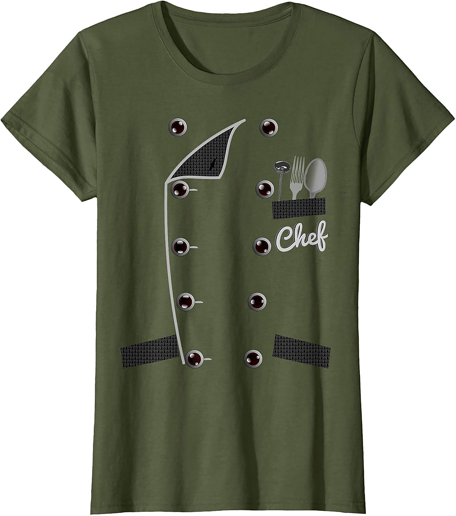  Chef Uniform Graphic Tee - Funny Culinary Costume T-Shirt