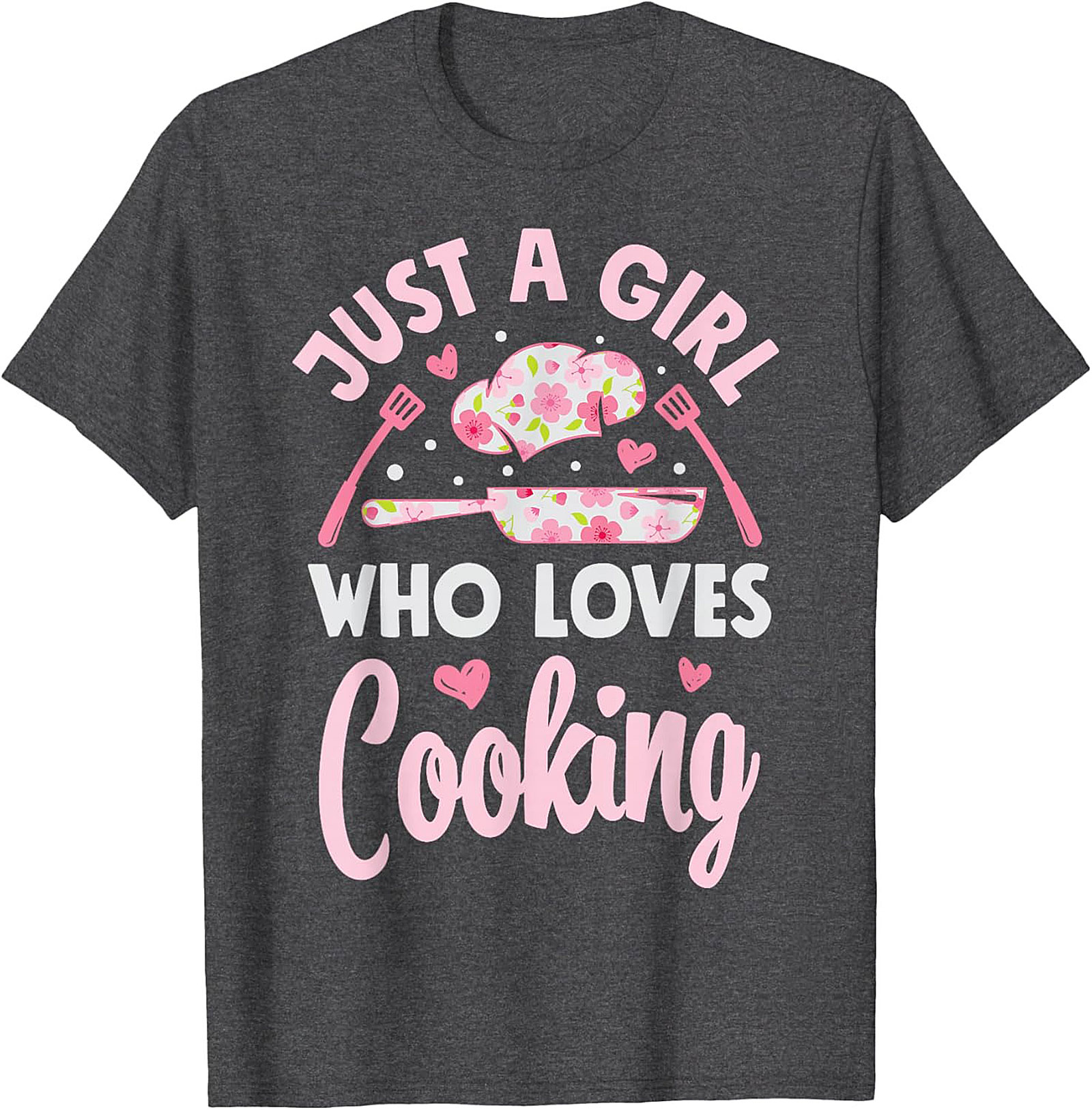  Just A Girl Who Loves Cooking Graphic Tee Cute Chef Shirt