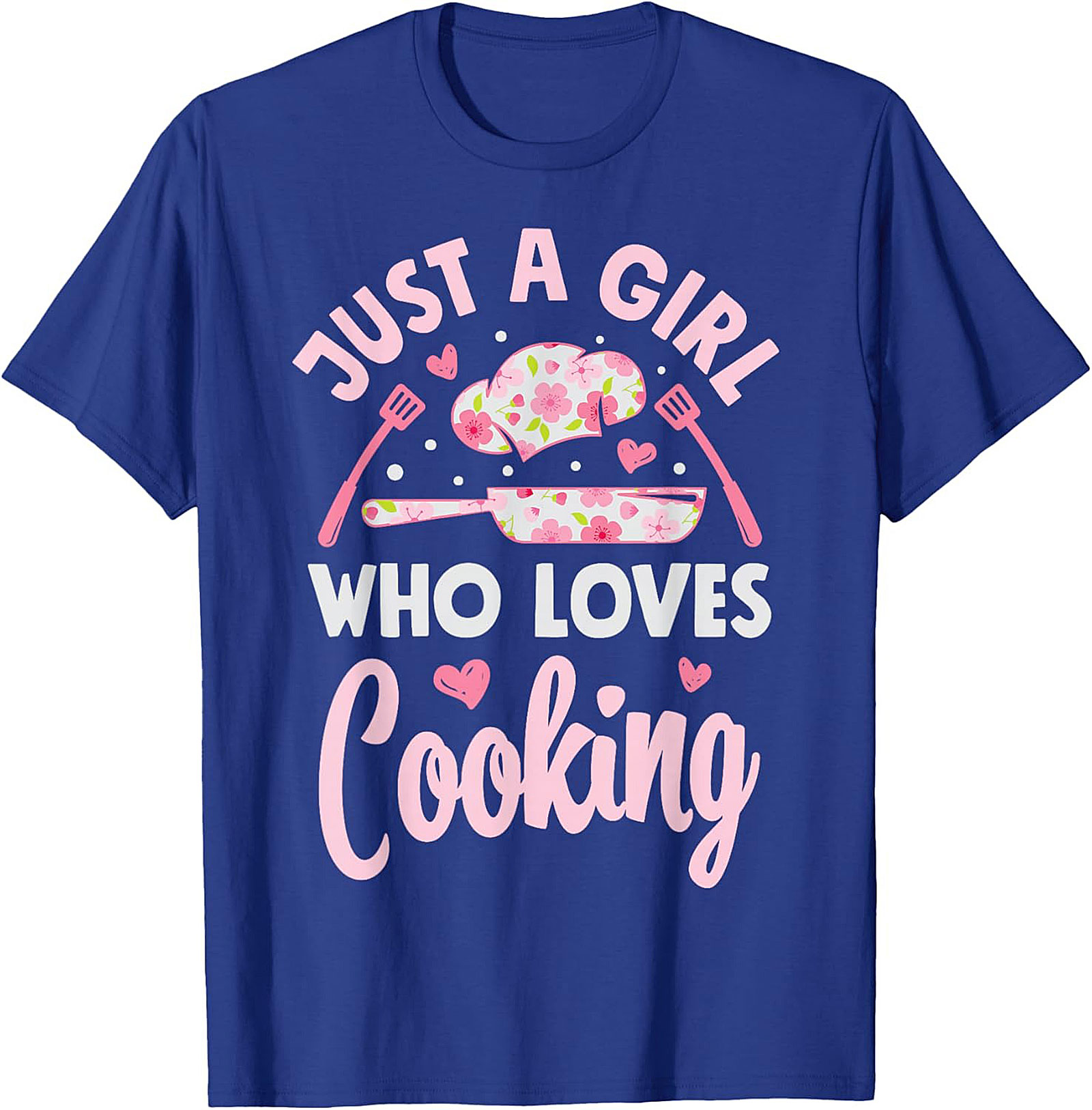  Just A Girl Who Loves Cooking Graphic Tee Cute Chef Shirt