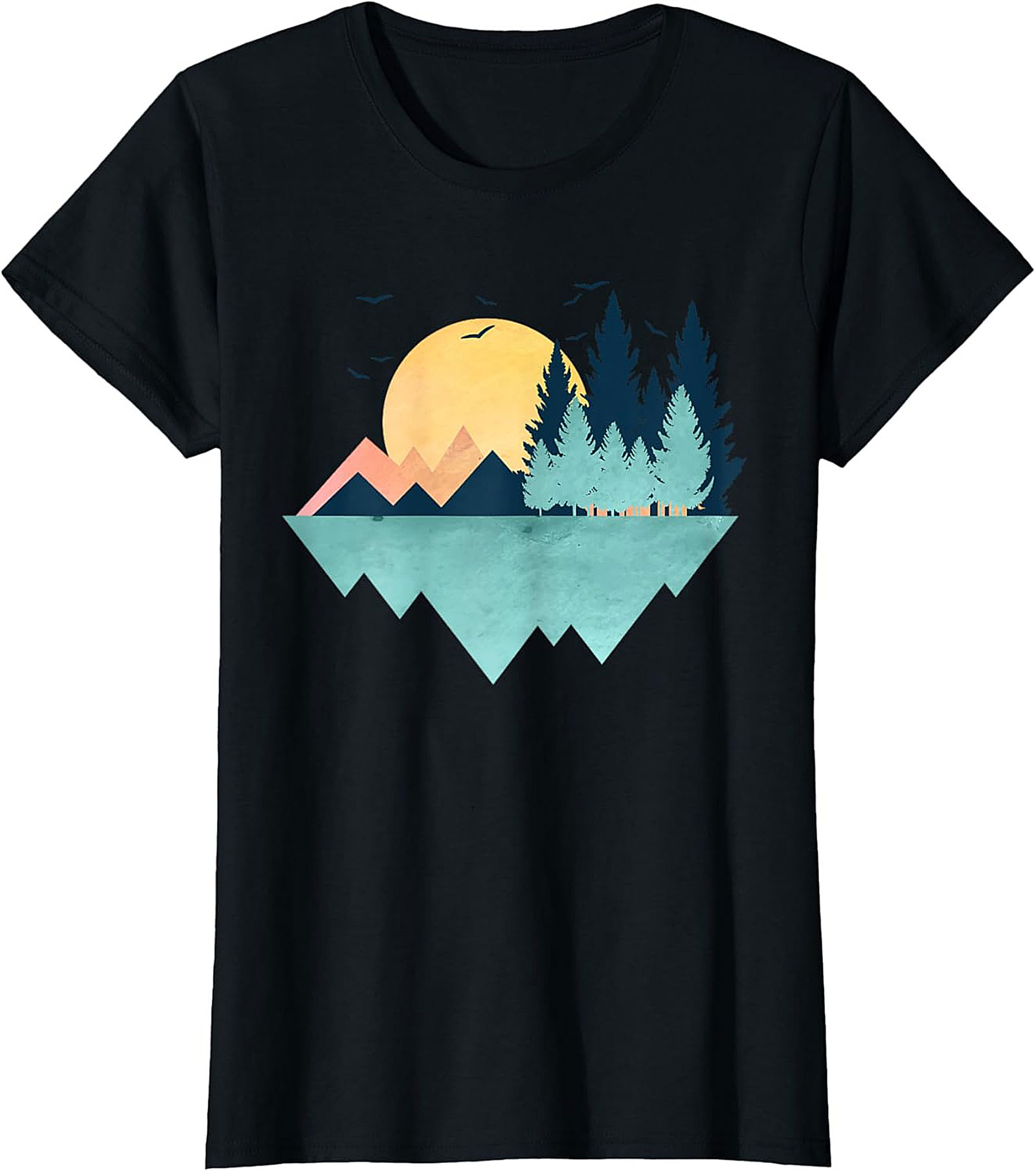 Vintage Geometric Mountain T-Shirt