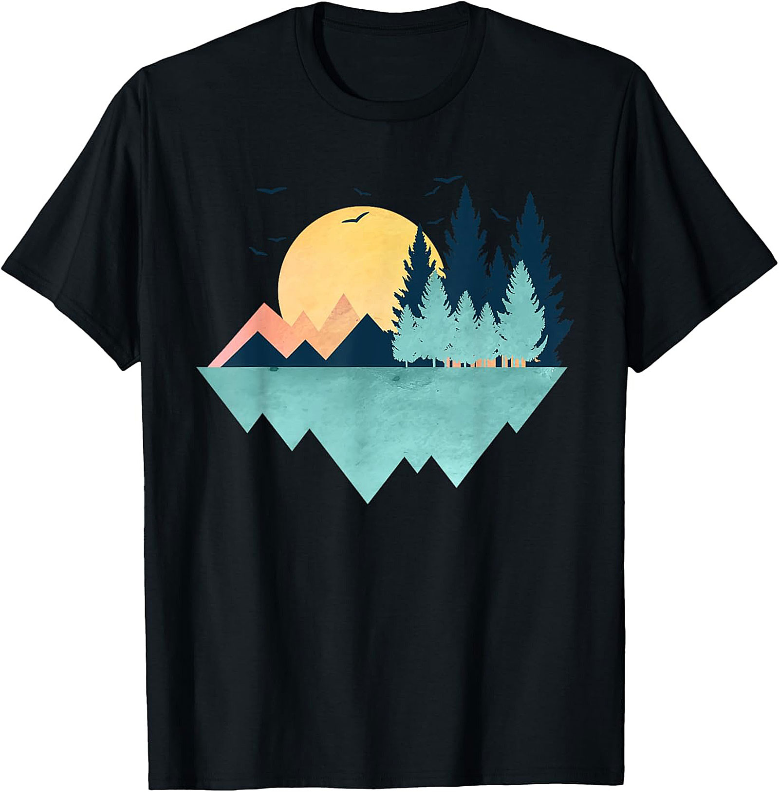Vintage Geometric Mountain T-Shirt