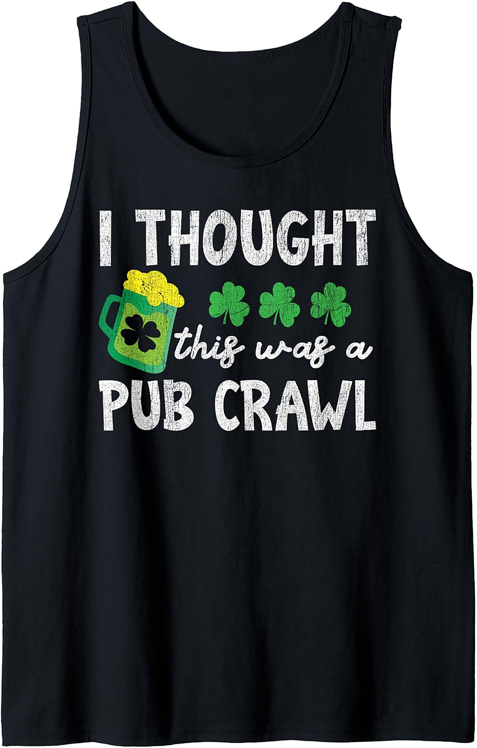 Pub Crawl St. Patrick's Day Graphic Tank Top | 100% Cotton