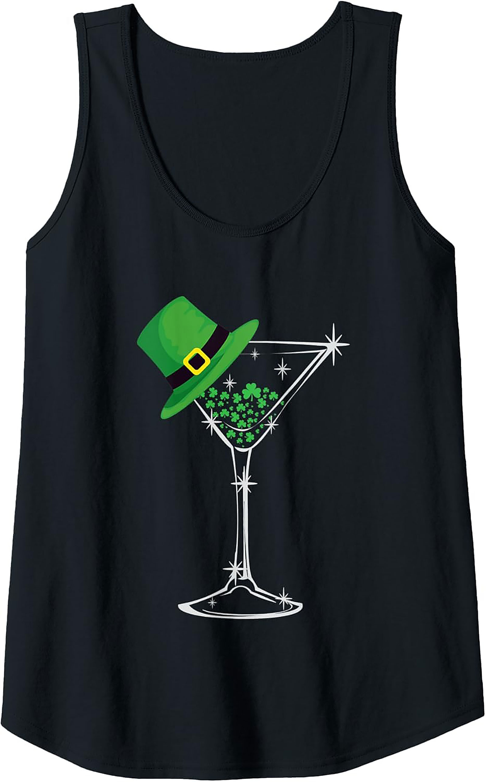 St. Patrick's Day Martini Graphic Tank | Lucky Irish Top