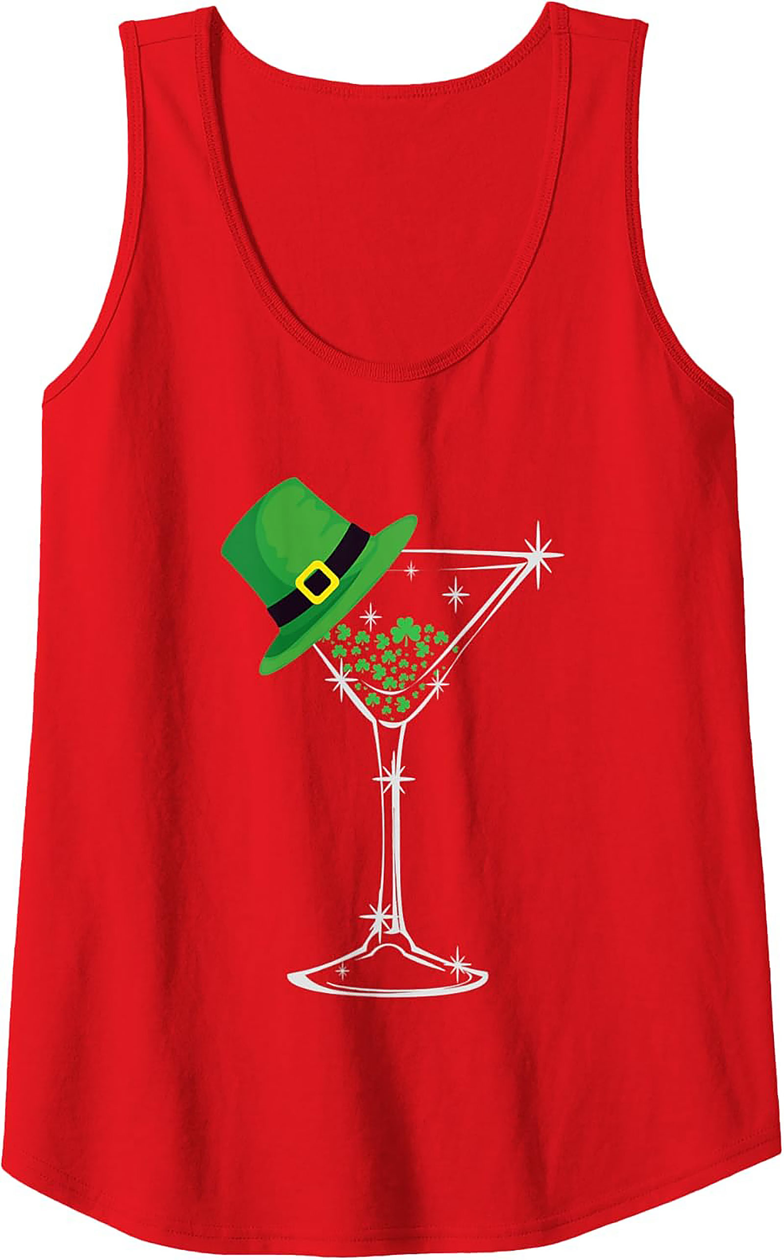 St. Patrick's Day Martini Graphic Tank | Lucky Irish Top