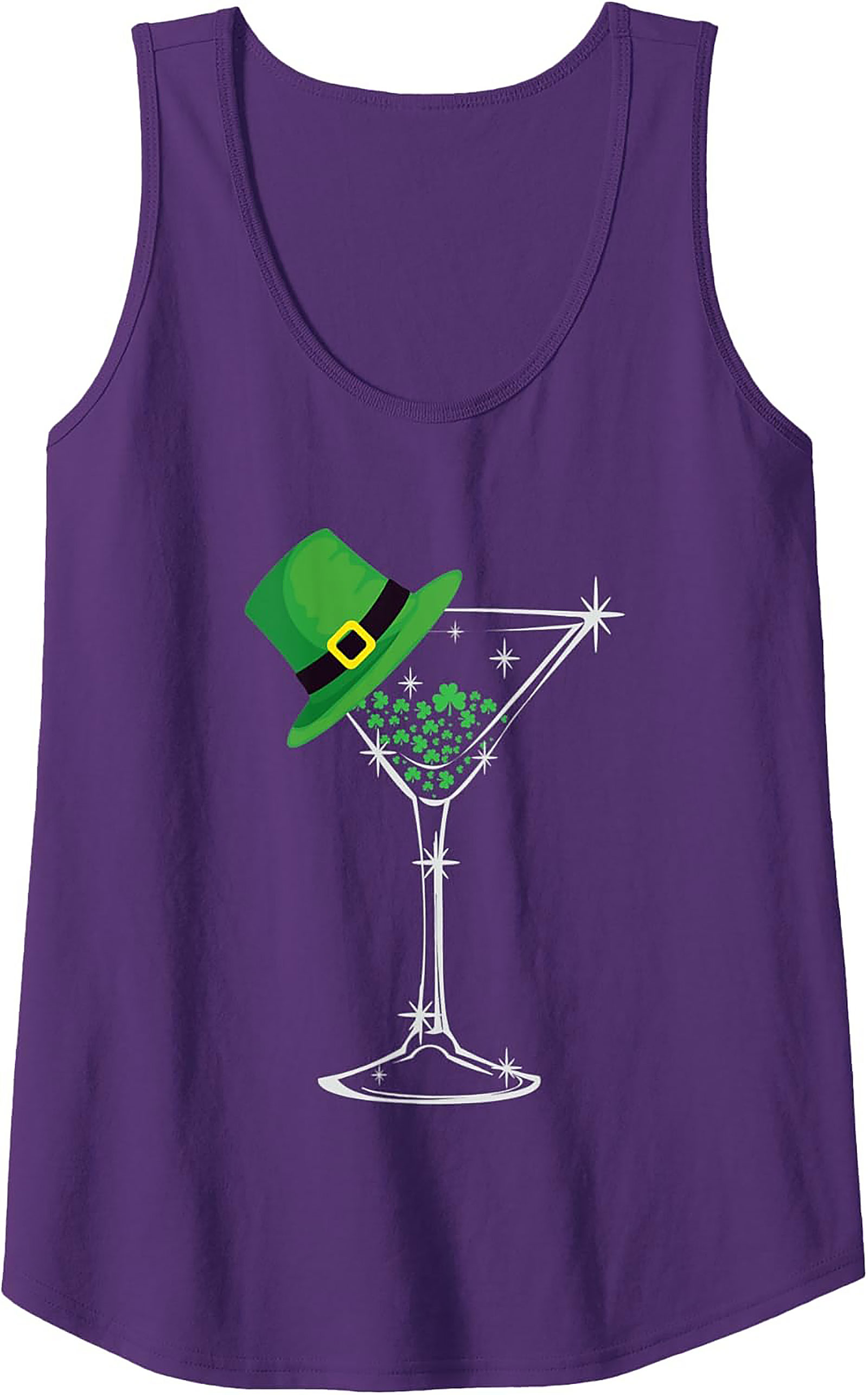 St. Patrick's Day Martini Graphic Tank | Lucky Irish Top