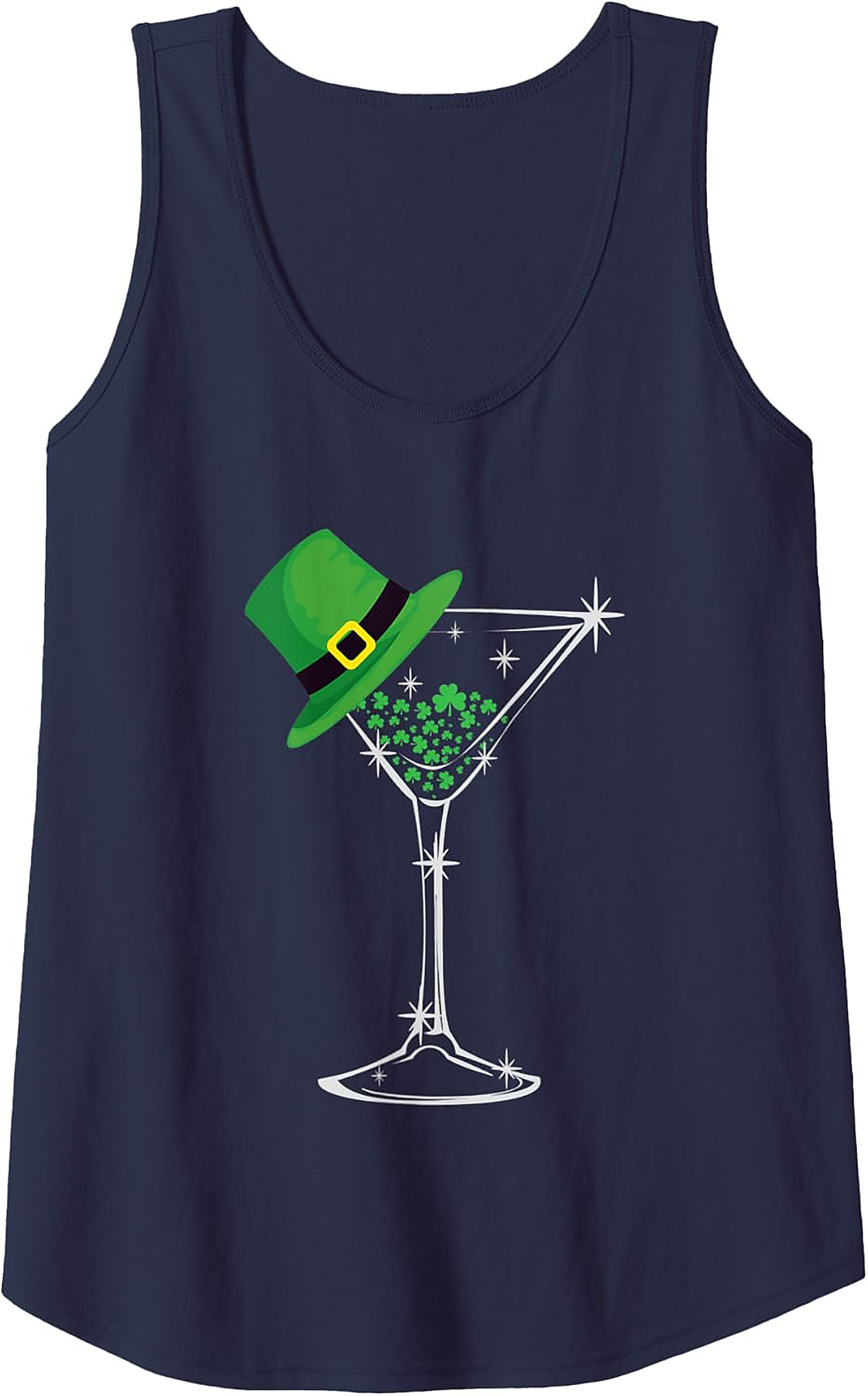 St. Patrick's Day Martini Graphic Tank | Lucky Irish Top
