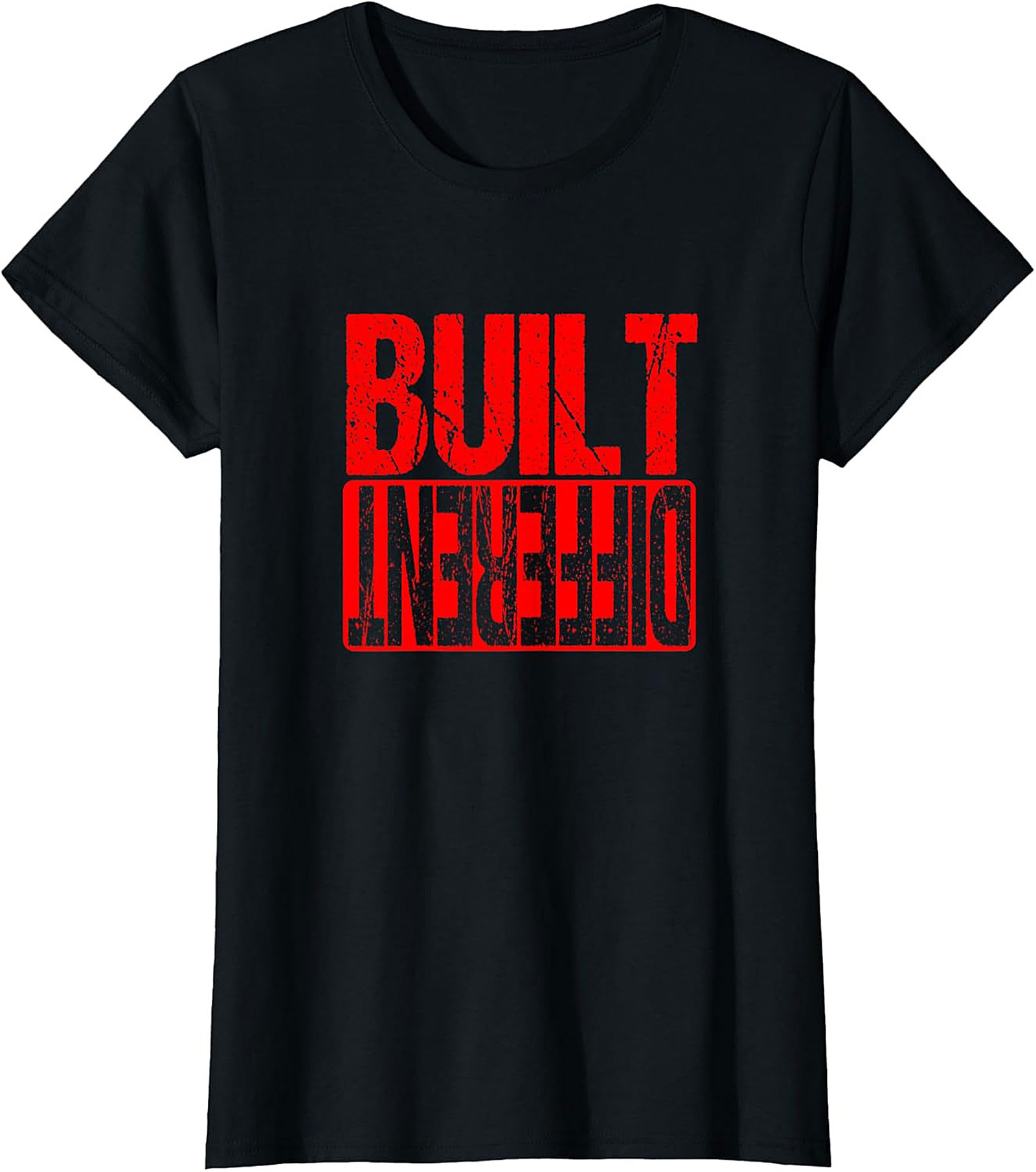Built Different Motivational Graphic T-Shirt