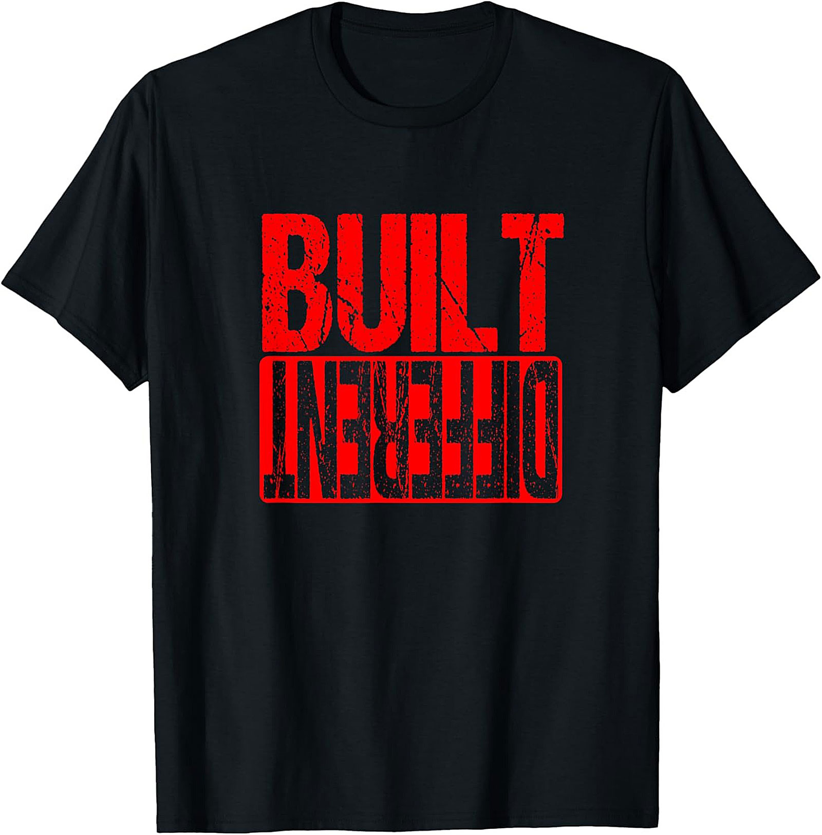 Built Different Motivational Graphic T-Shirt