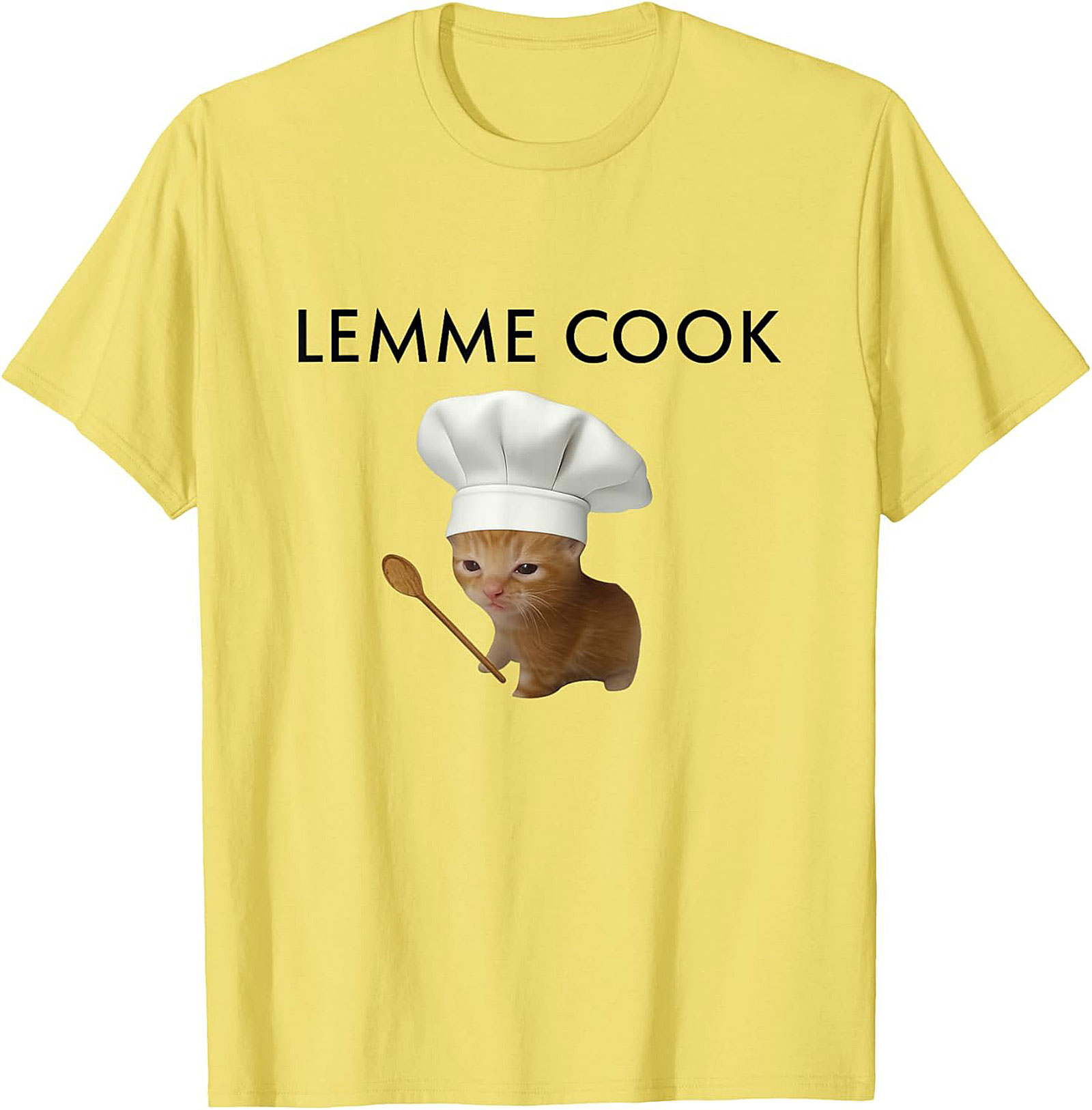 Lemme Cook Cat T-Shirt Funny Ginger Kitten Graphic Tee